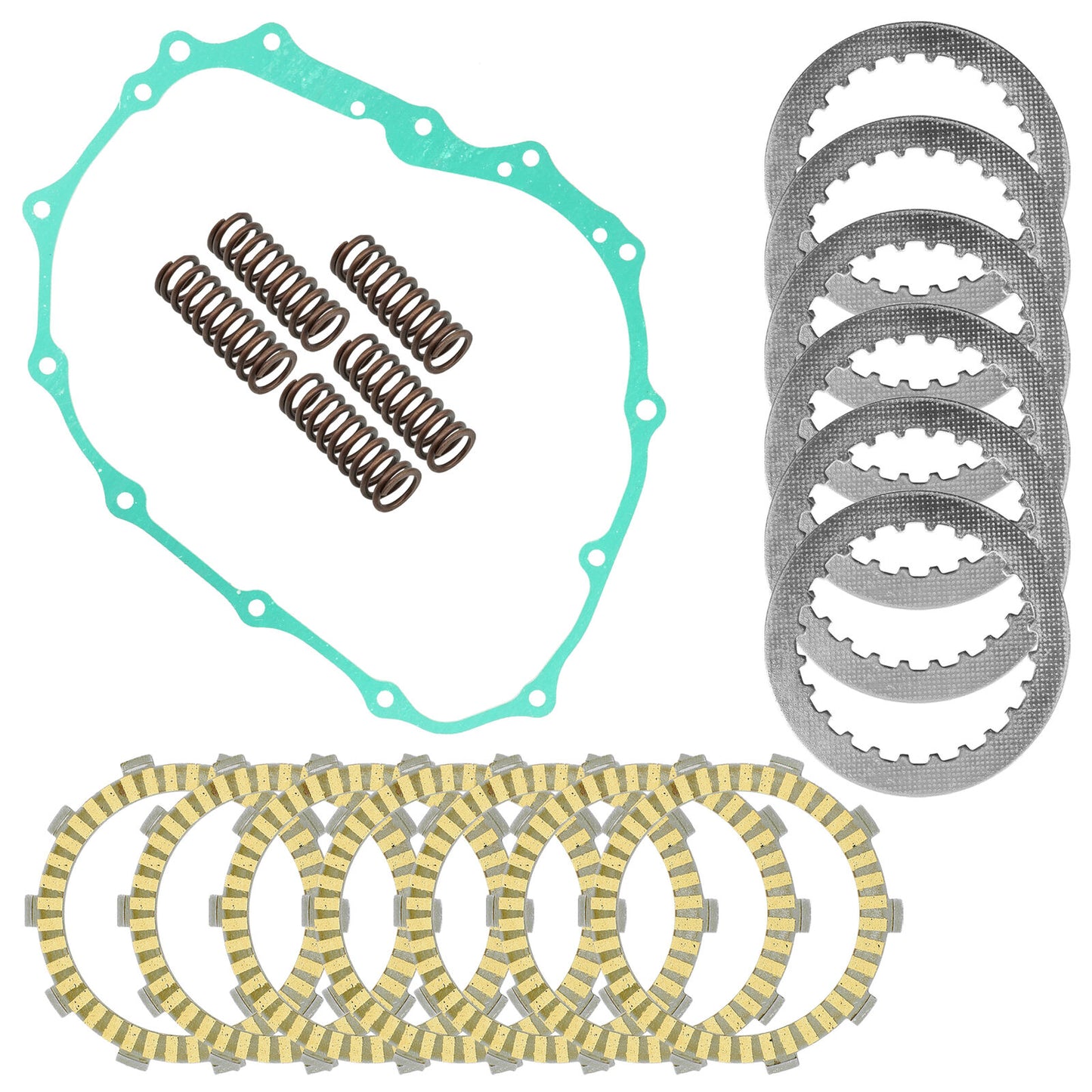 Clutch Plates w/ Springs Gasket Kit for Honda Fourtrax 400EX TRX400EX 1999-2000