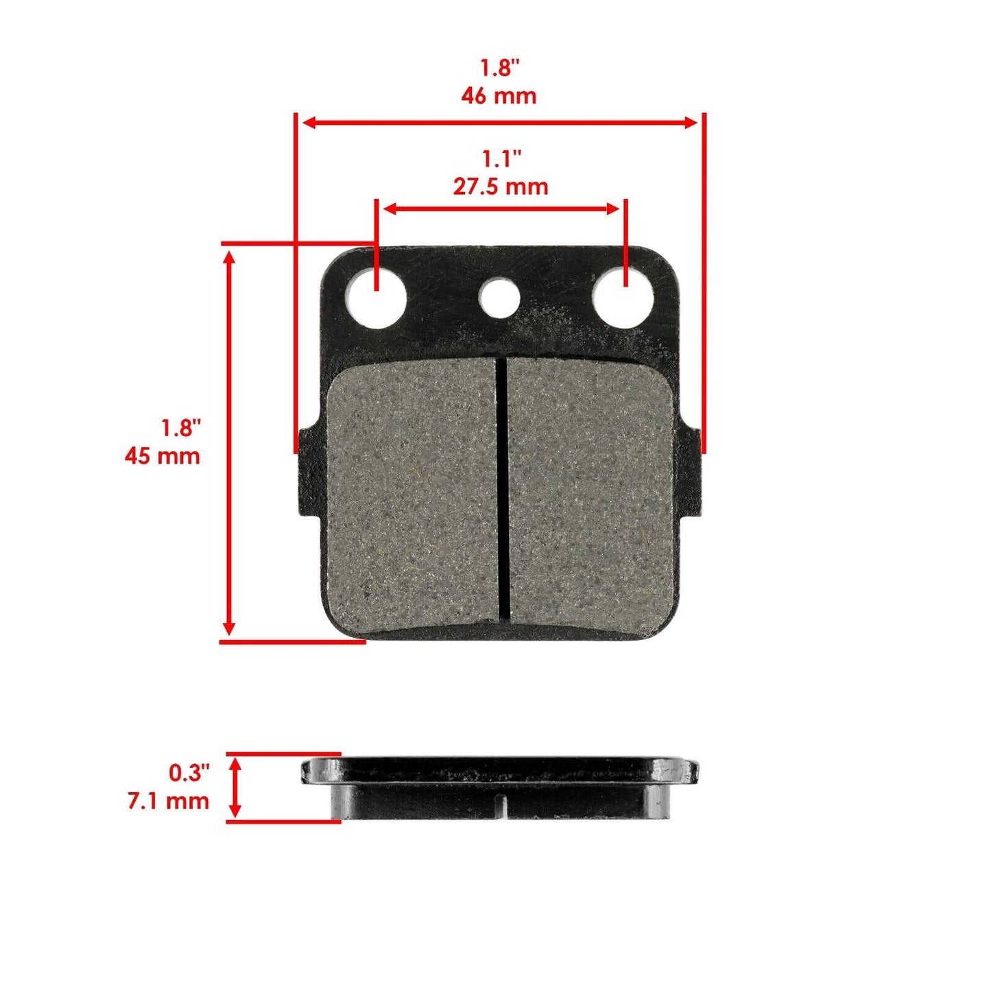 Front Brake Pads for Honda TRX250EX Sportrax 250 Ex 2001 02 03 04 05 06 07 2008