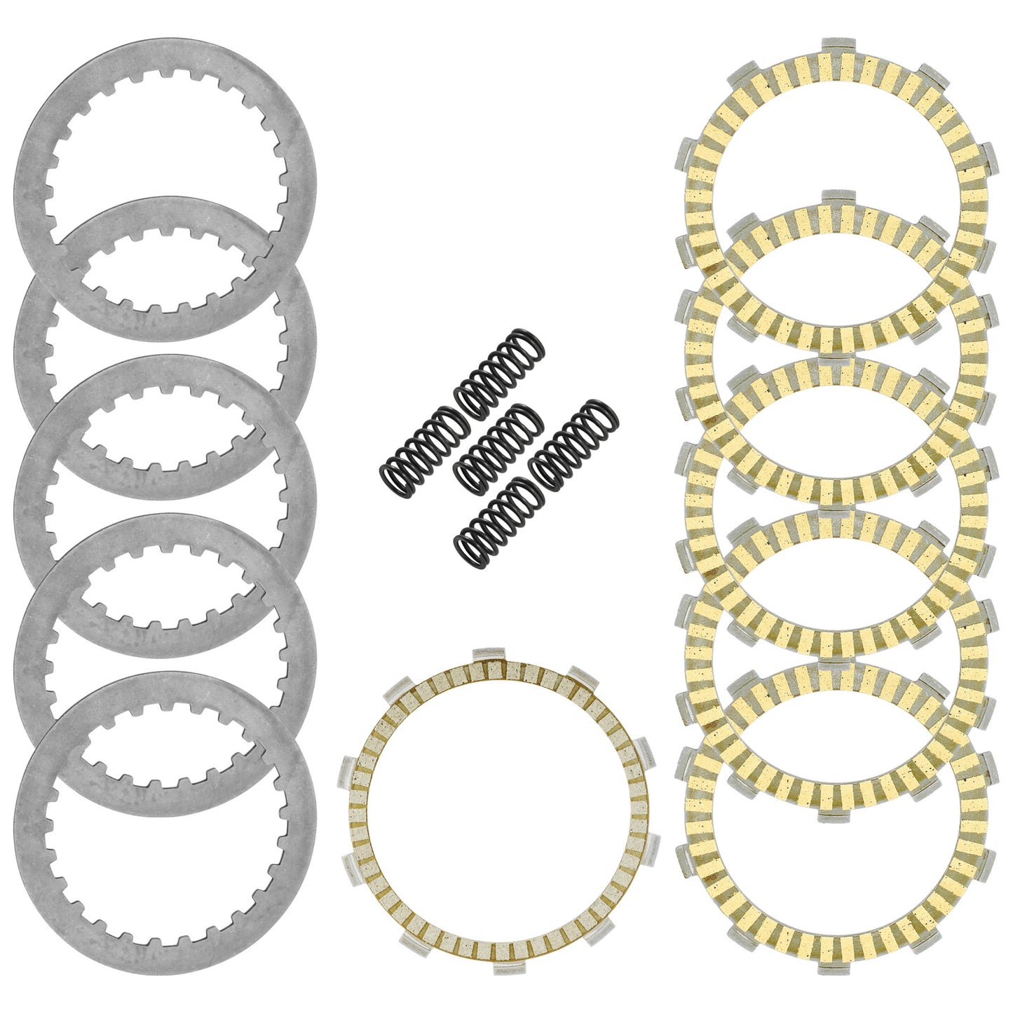 Caltric Clutch Friction Steel Plates and Springs Kit for Honda CRF250F 2019-2023