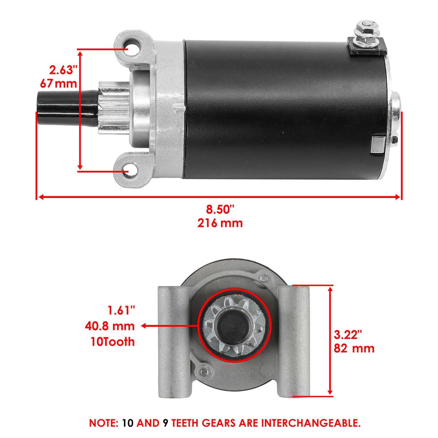 Starter for Kohler 32-098-01-S 32-098-04-S 32-098-03-S 32-098-08-S