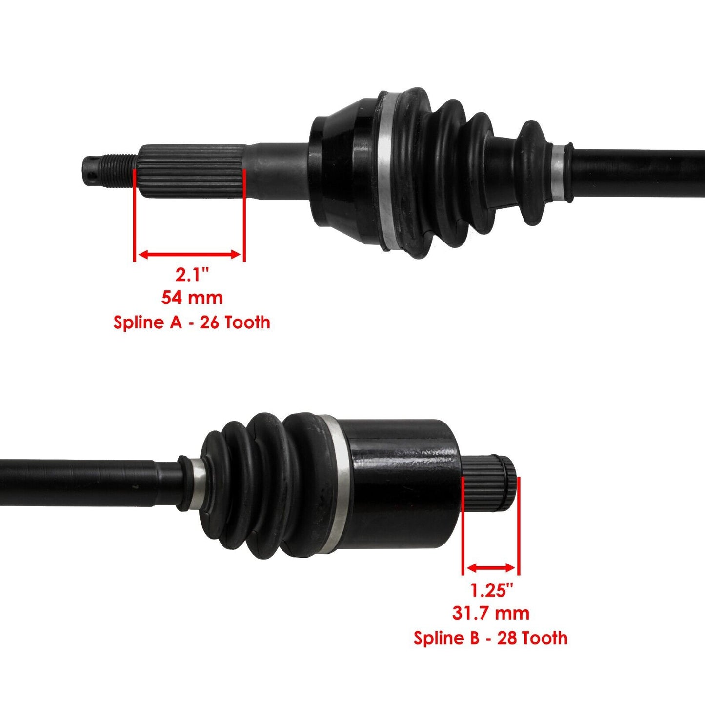 Rear Left Or Right CV Joint Axle W/ Bearing for Polaris RZR XP 900 2011-2013