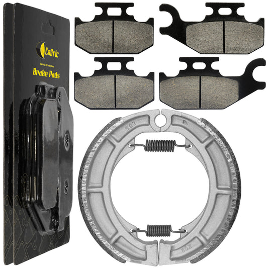 for Suzuki LTA400F LT-A400F King Quad 08-18 Front Brake Pads & Rear Brake Shoes