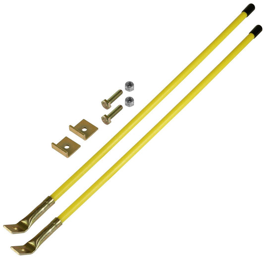 Snow Plow Blade Guide Markers 26" Bolt on For Myers Buyers 09916 1308005 Yellow