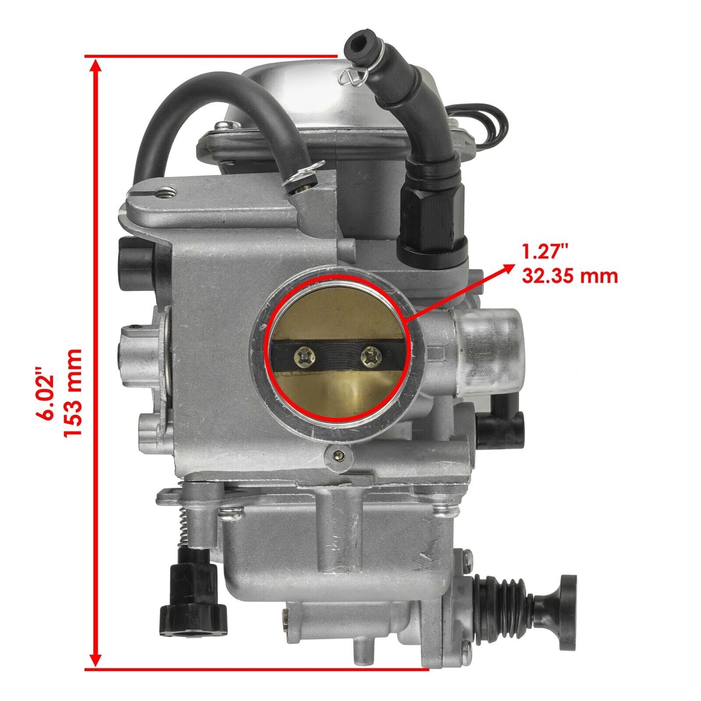 Caltric Carburetor Cable & Filter for Honda TRX350TM FourTrax Rancher 2000-03