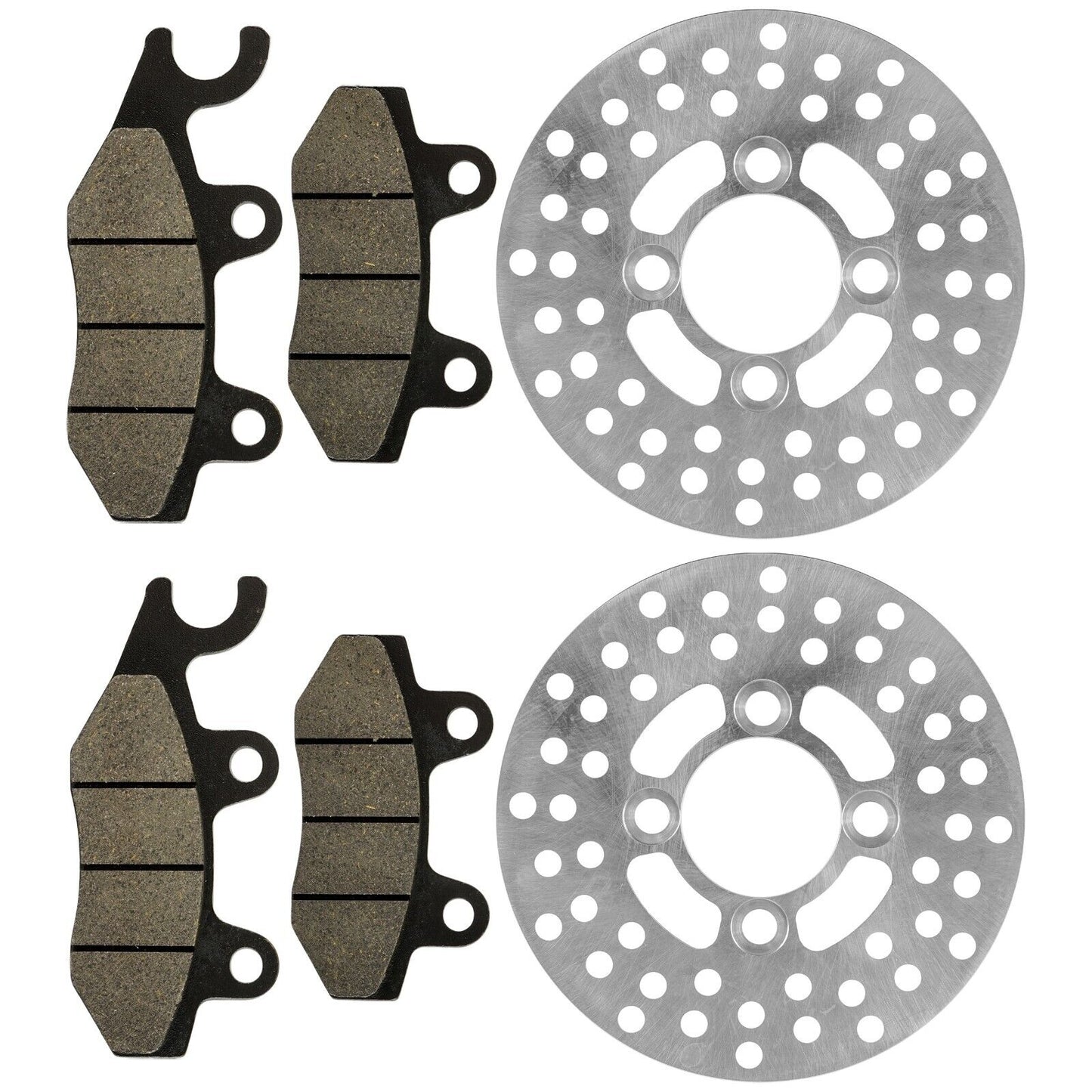 2 Front Brake Disc Rotor Pad for Yamaha Raptor 700 YFM700R YFM700 R 2006-2012