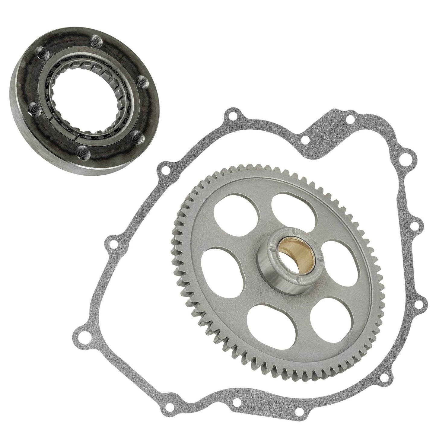 Starter Clutch Gear Idler and Gasket fits Yamaha Grizzly 660 YFM660F 4x4 2002