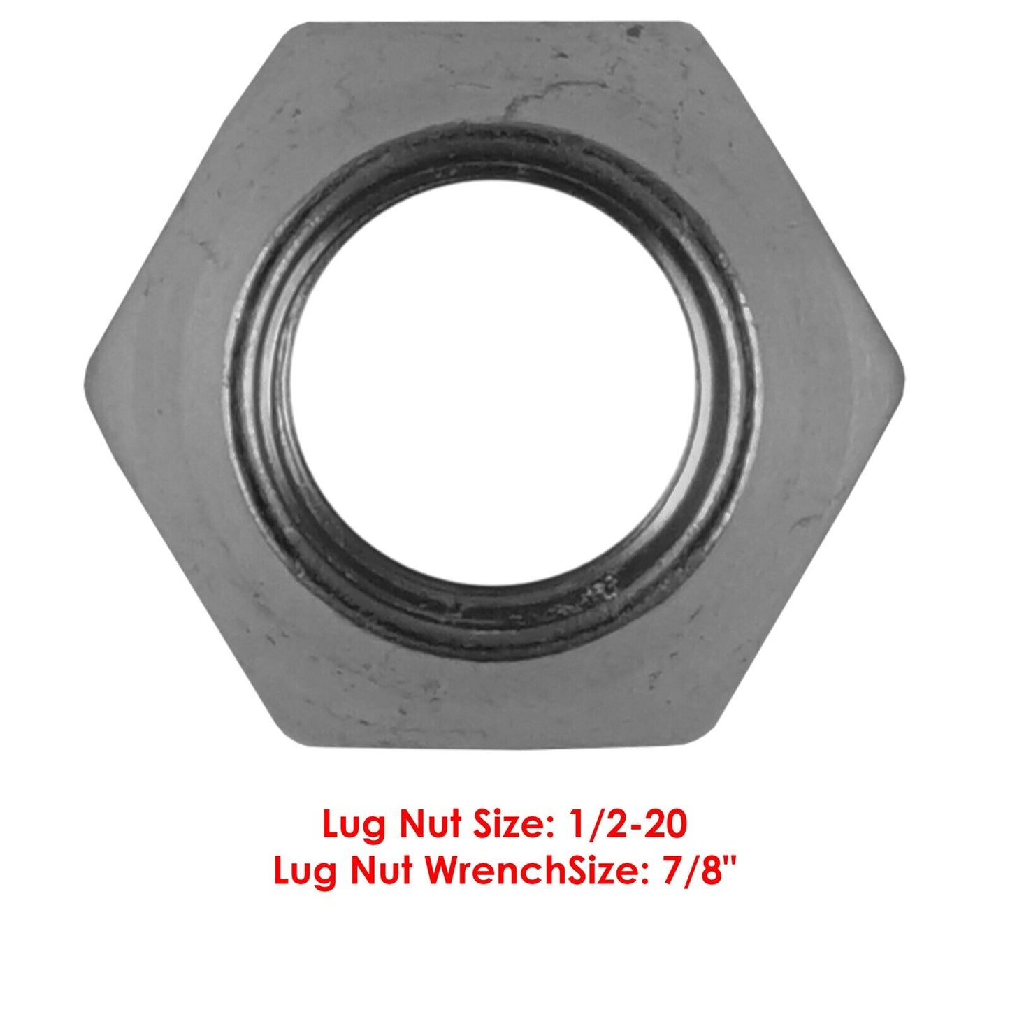 4x Rear Wheel Lug Nut For Polaris Big Boss 400L 6x6 1994-1997 1/2-20