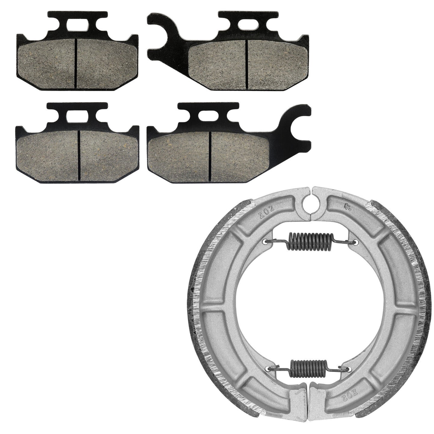 Front Brake Pads Rear Brake Shoes for Suzuki LT-F400F Kingquad 400 2008-2020