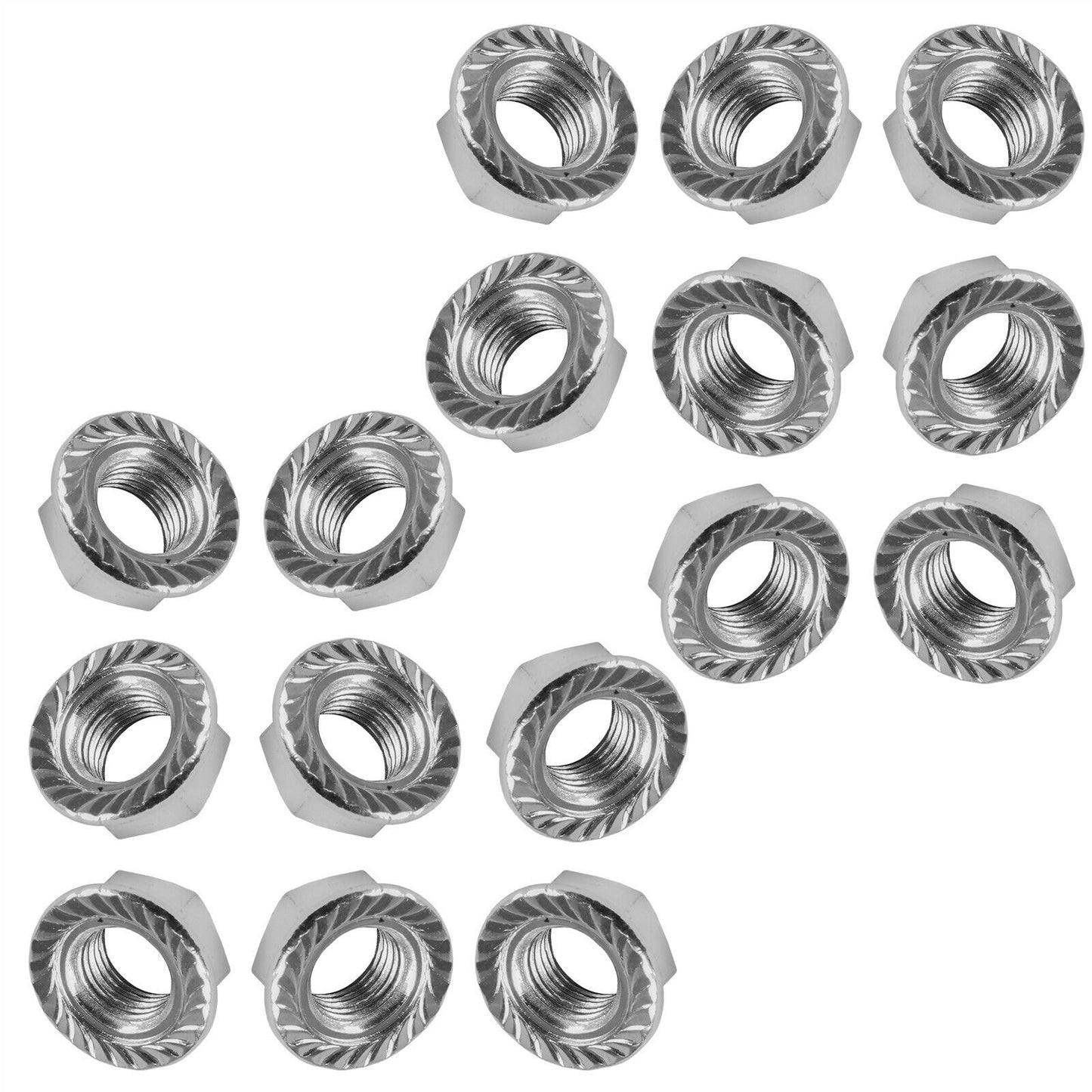 16PCS Wheel Flanged Serrated Lug Nuts for Polaris 7542459 7547211 3/8"-24