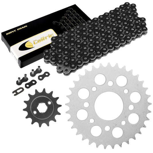 Black Drive Chain And Sprocket Kit for Honda CMX250C Rebel 250 1985-2016