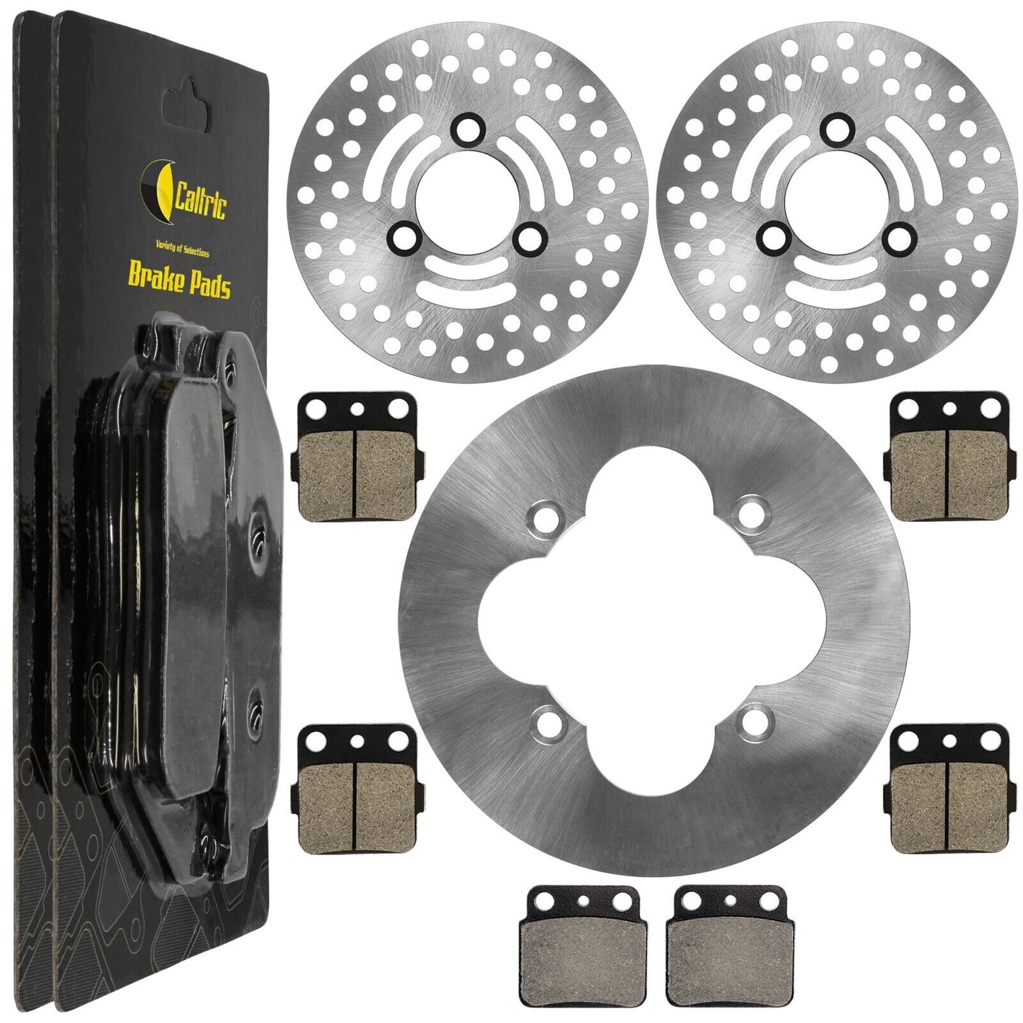 For Suzuki Quadsport Z400 Front Rear Brake Discs w/ Pads LTZ LT-Z400Z 2003-2013