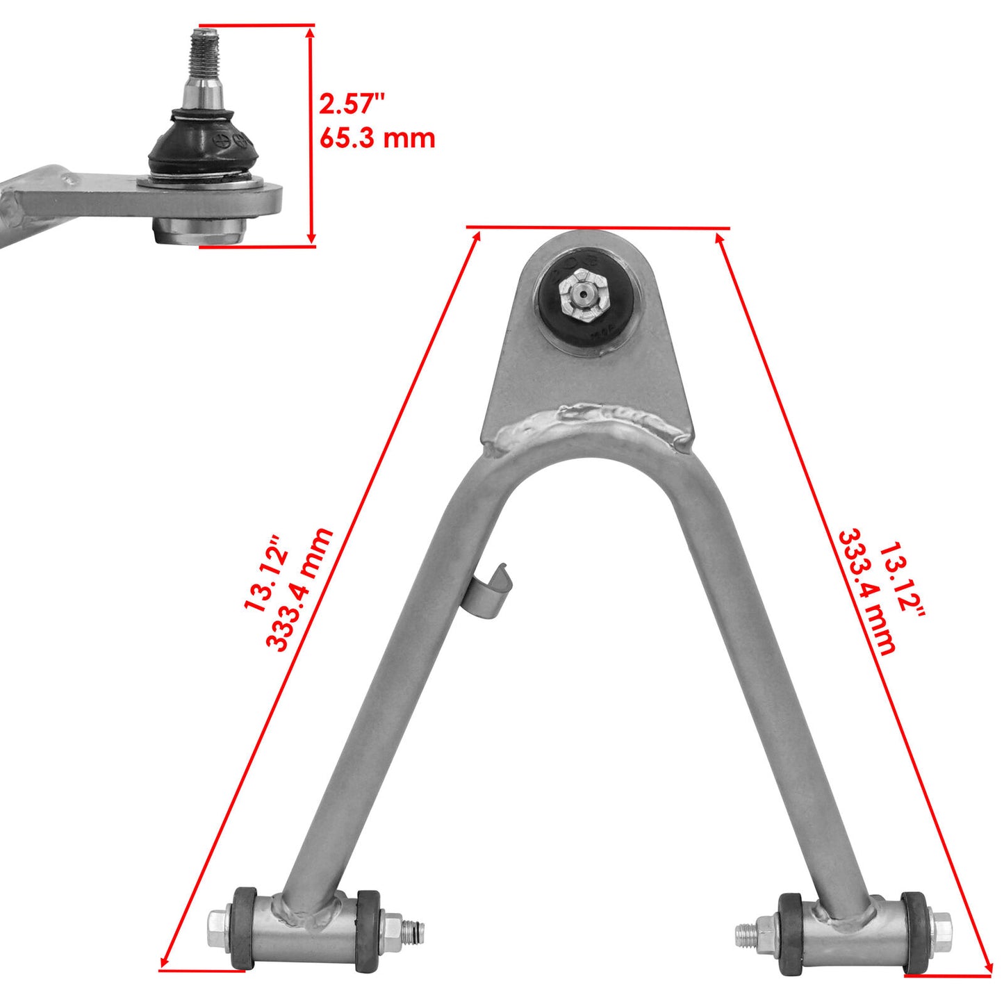 Caltric Front Upper Right A-Arm for Yamaha 3GD-23550-10-00 / Raptor 350 YFM350