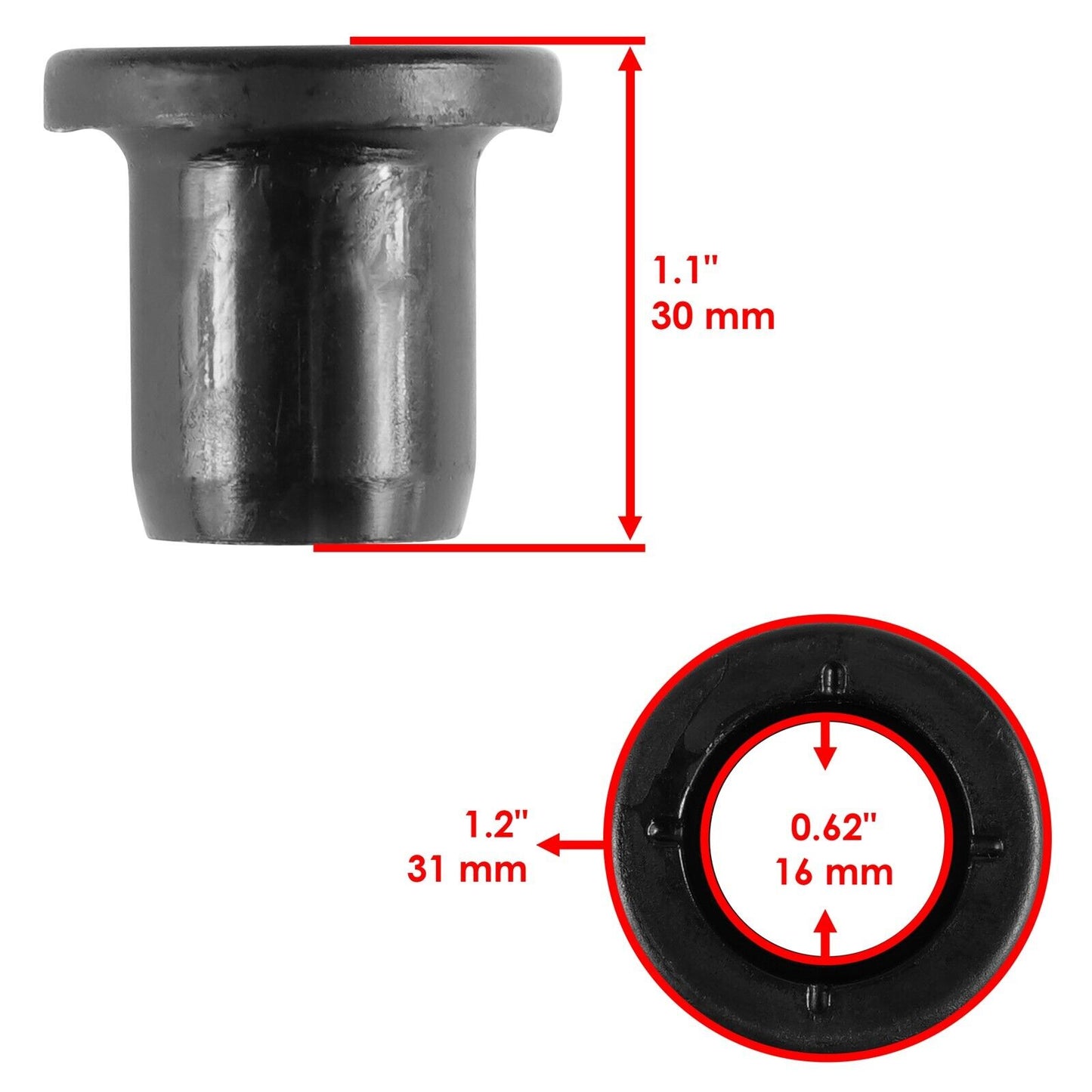 Rear A-Arm Inner Pivot Shaft and Bushing Kit for Polaris Ranger 570 Full S 2015