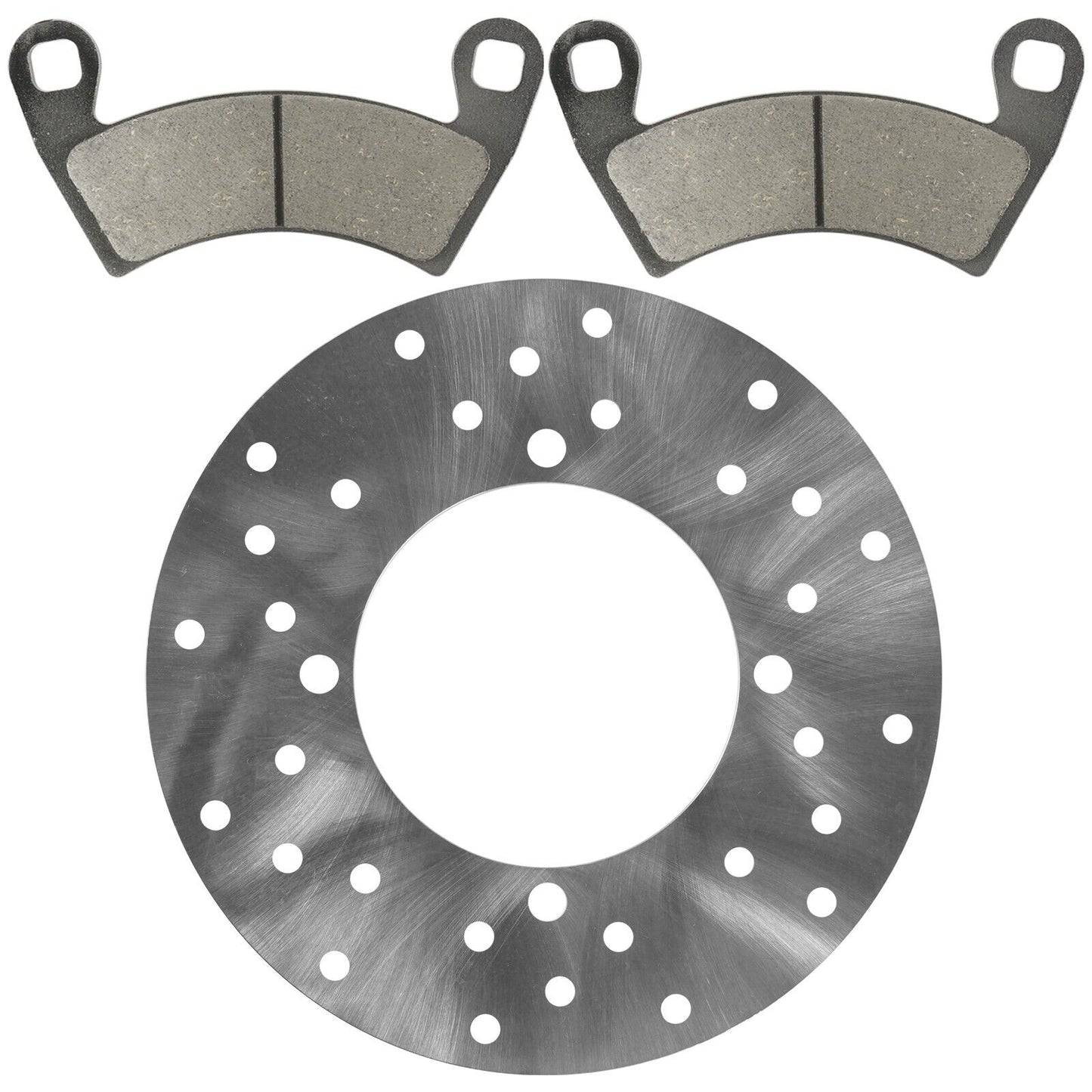 Rear Brake Disc Rotor w/ Pads for Polaris Ranger 800 6X6 2010 2011 2012 - 2017