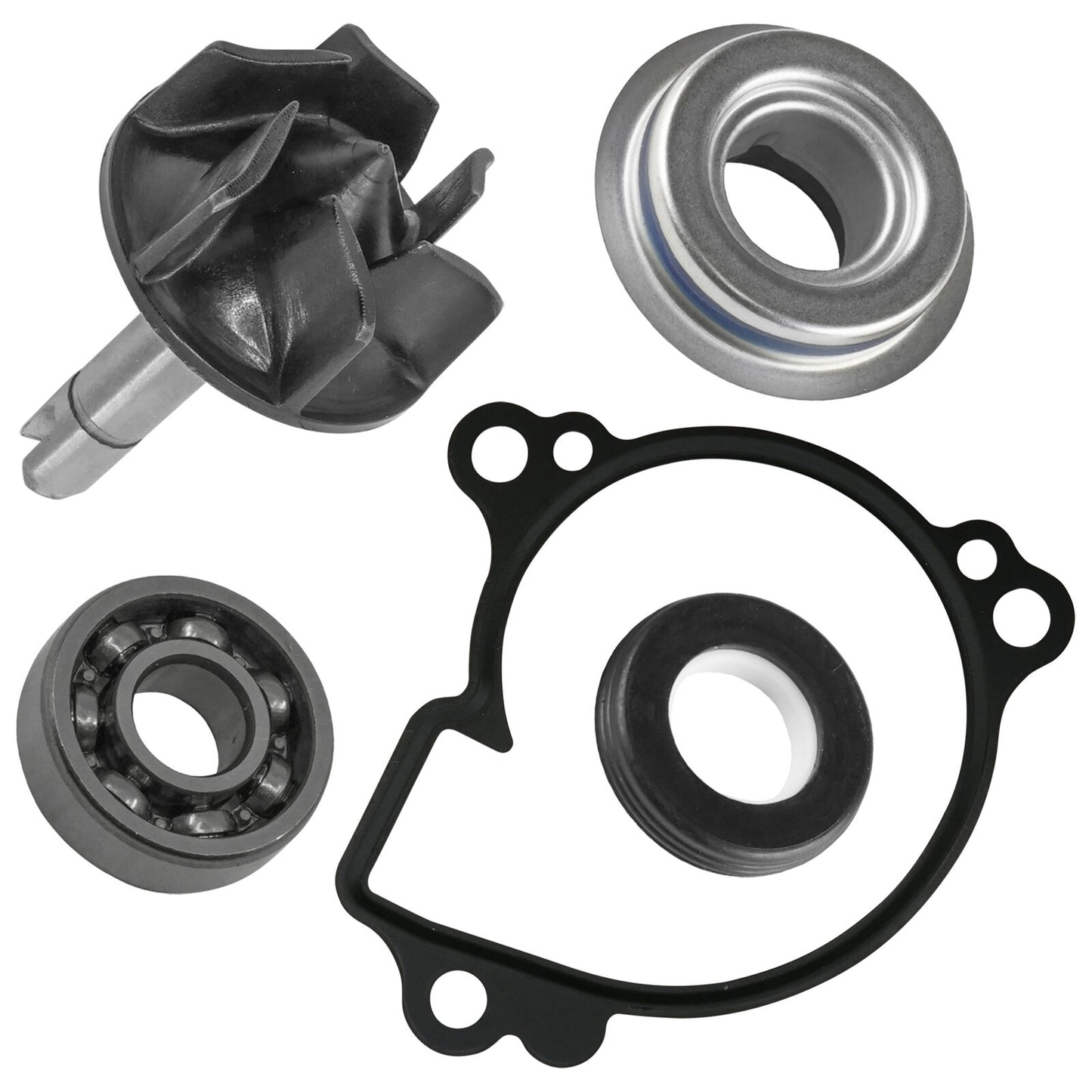 3B4-12450-00-00 Water Pump Impeller And Seal W/Bearing And Gasket For Yamaha