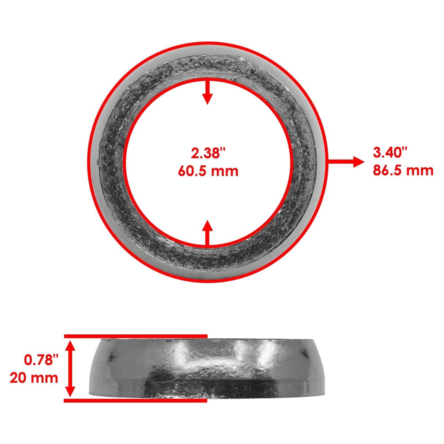 Caltric Exhaust Gasket kit For Arctic Cat ZR 6000 Limited ES 129in 2016-2019