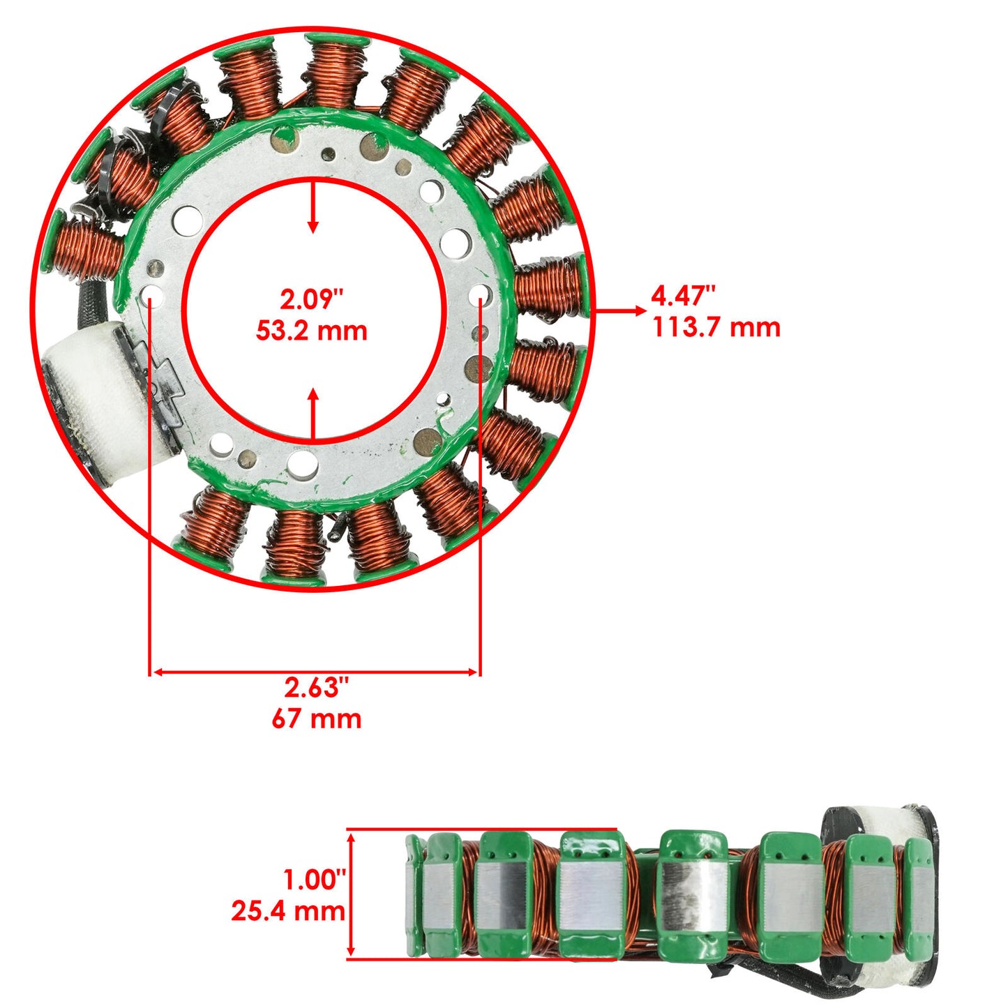 Stator & Regulator Rectifier for Yamaha Warrior 350 YFM350 1990-1995 W/Gasket