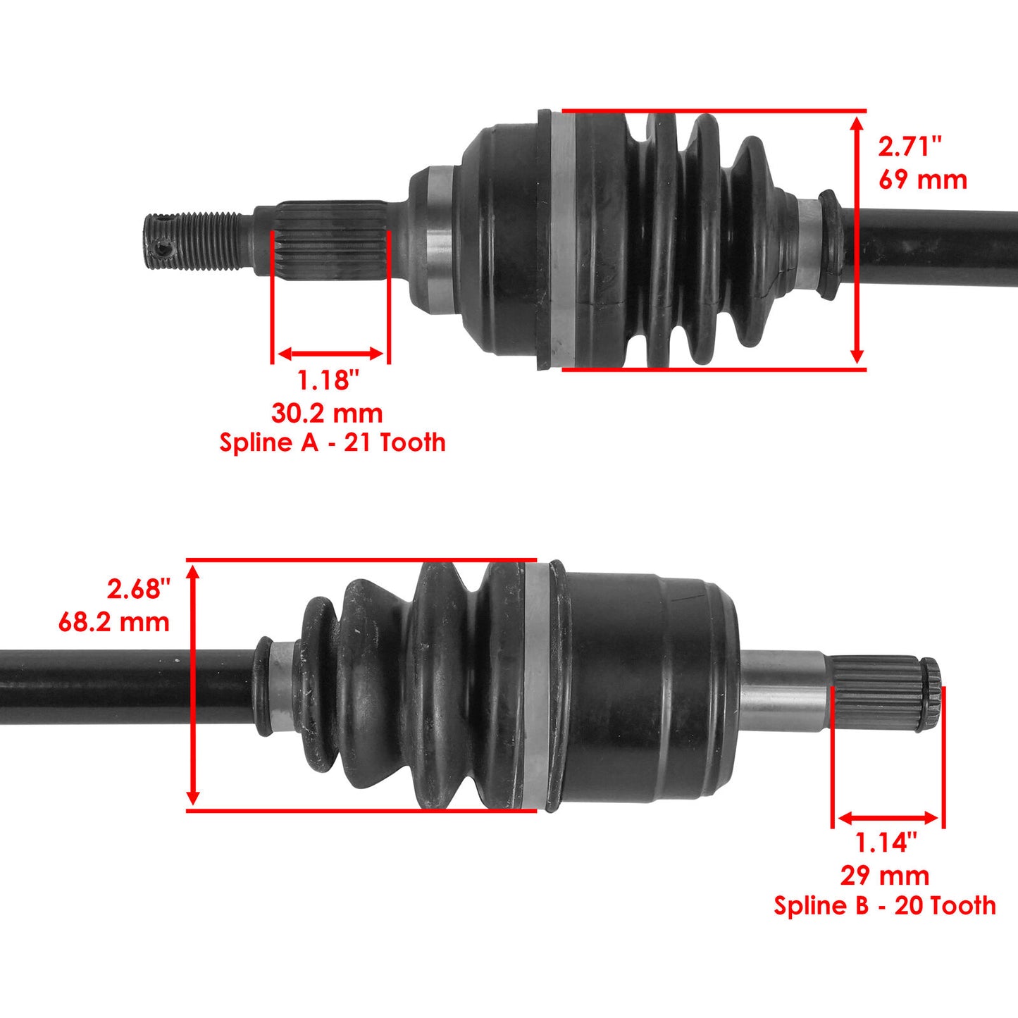 44250-HR3-A22 Front Right CV Axle For Honda Rancher 420 TRX420FA1 2014-2016