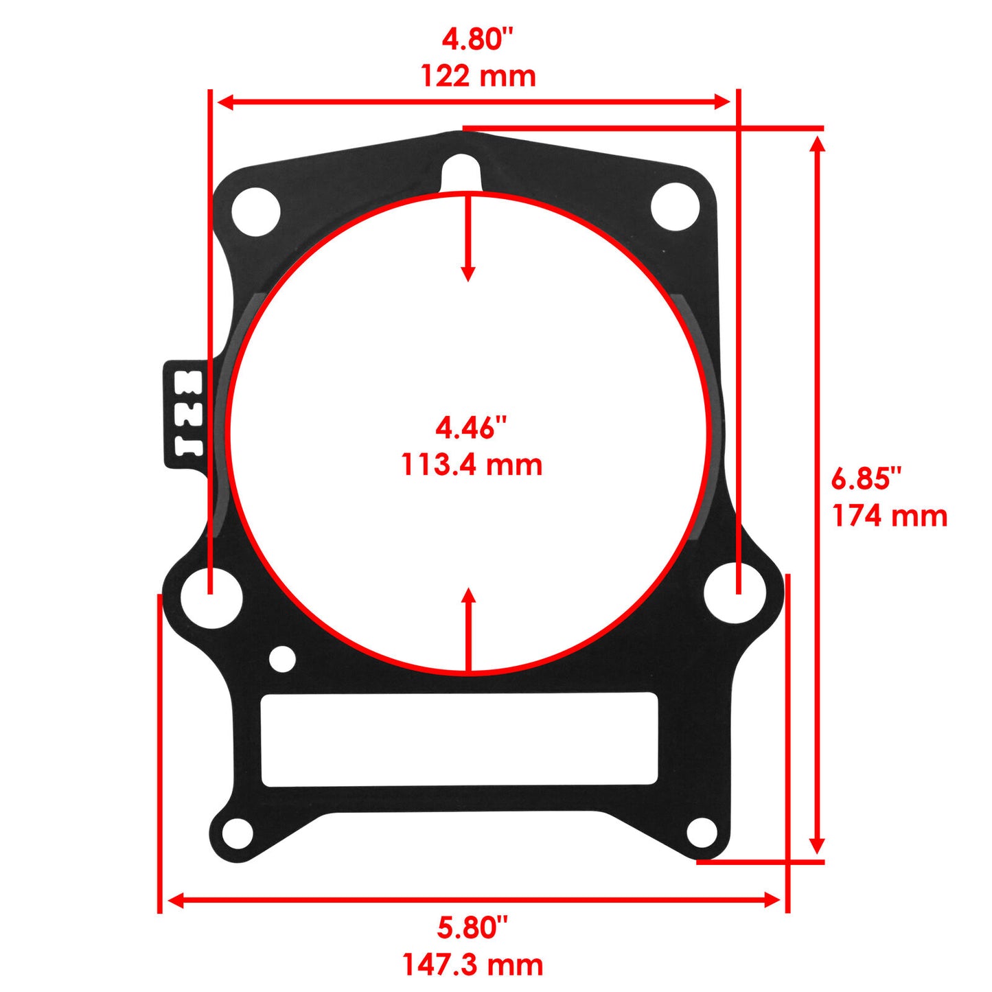 Caltric Cylinder Gaskets For Yamaha Rhino 700 YXR700 2008-2013 1S3-11351-00-00