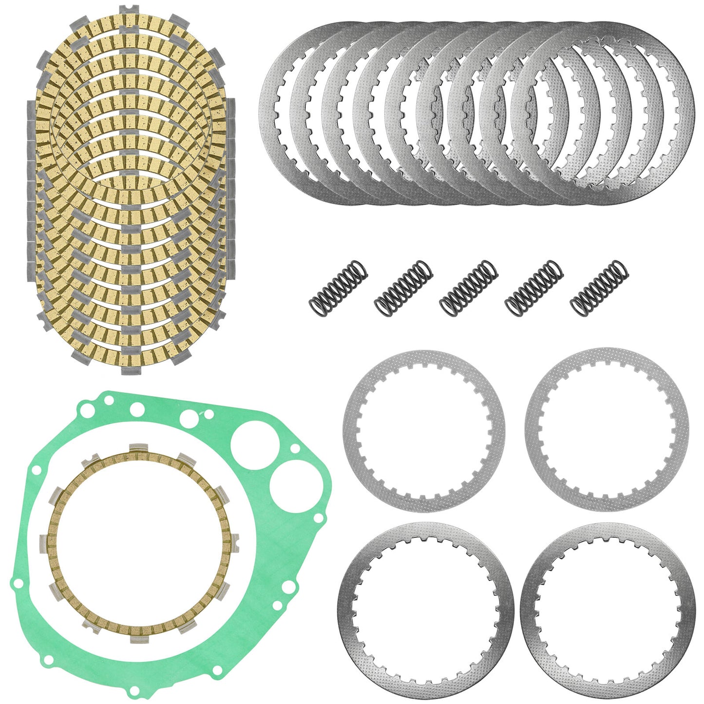 Clutch Friction Steel Plates Springs Gasket Kit for Suzuki GSX-S1000 2018-2020