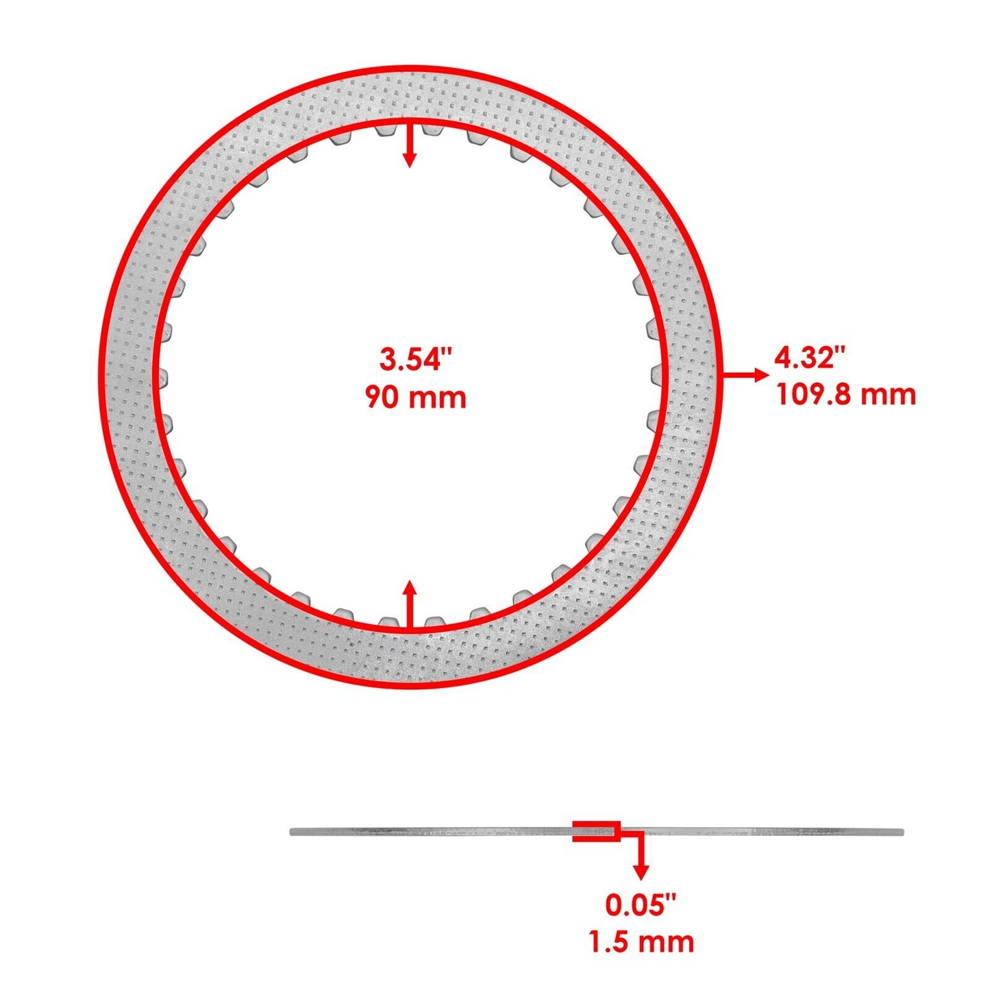 Clutch Friction Steel Plates Kit for Honda Sportrax 250 TRX250EX 2001-2005