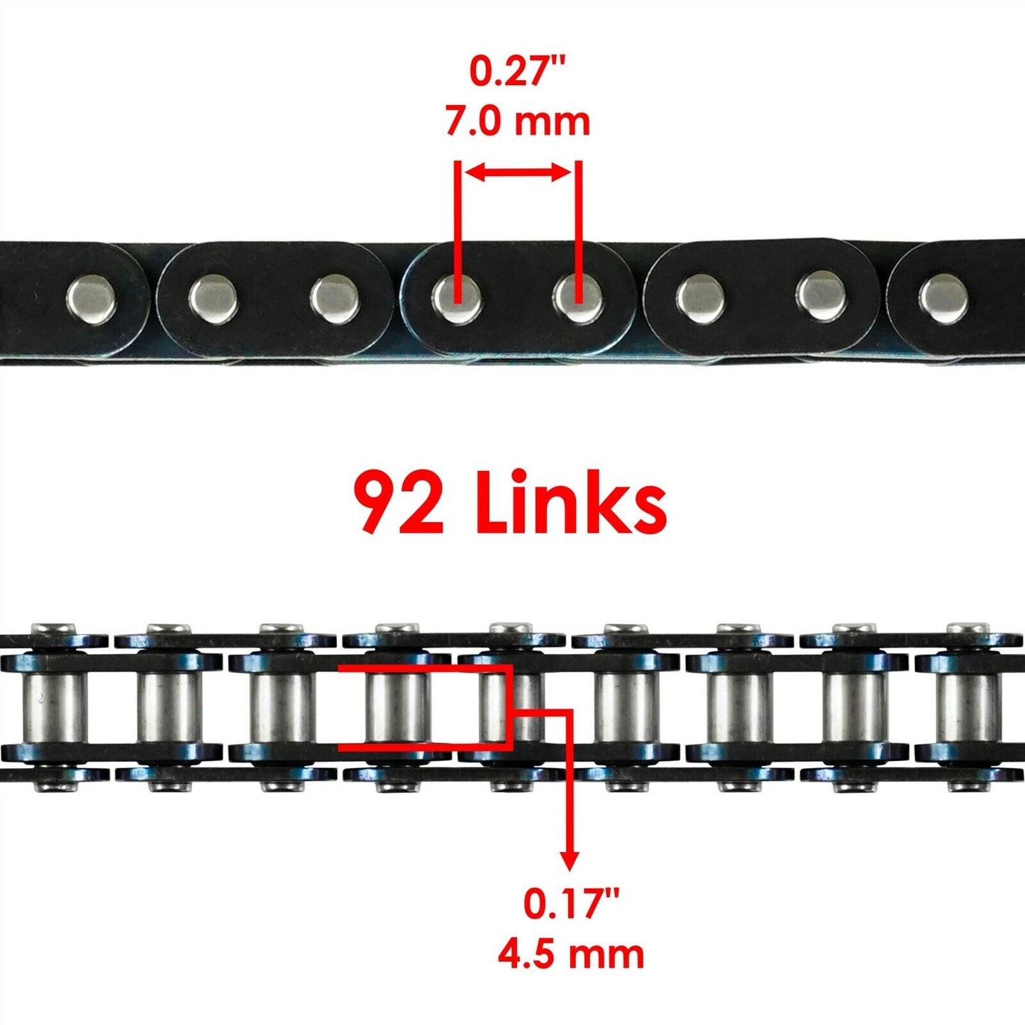 Timing Cam Chain 92 Links for Yamaha XS360 XS400 1976-1982 94500-02092-00