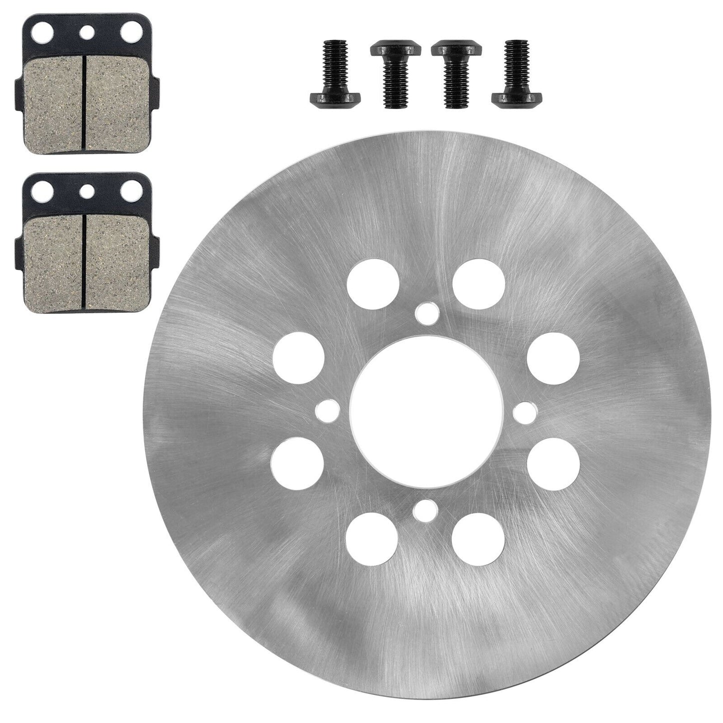 Rear Right Brake Disc with Bolts & Brake Pads for Yamaha Warrior 350 1988-1989