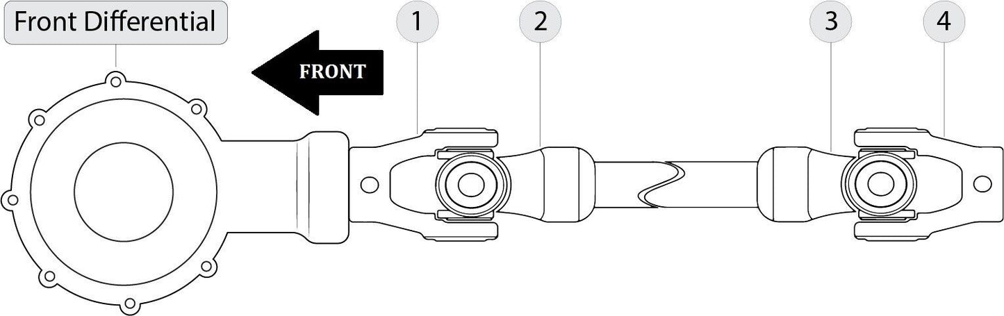 Yoke W/U-Joint for Yamaha 4S1-46146-01-00 4S1-46146-00-00