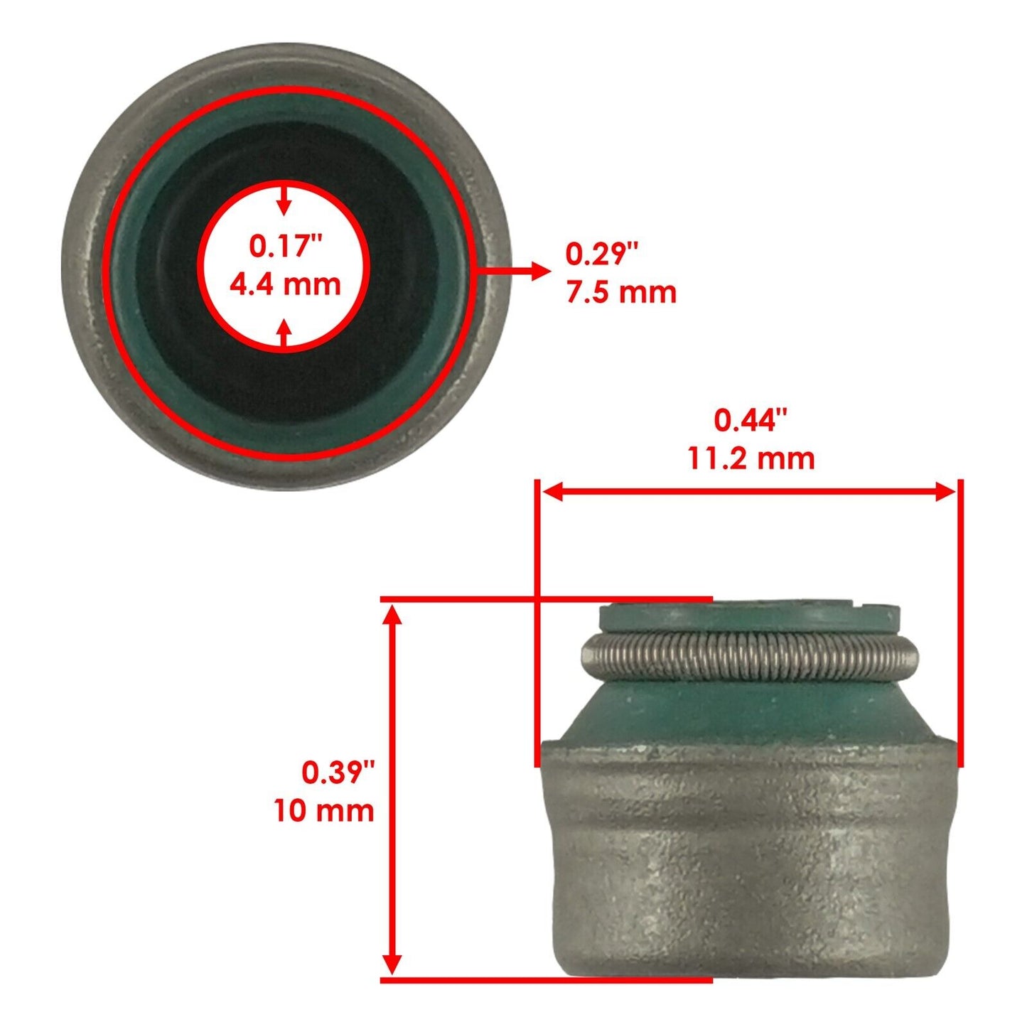 4x Valve Stem Seal for Can-Am Outlander Max 450 2017