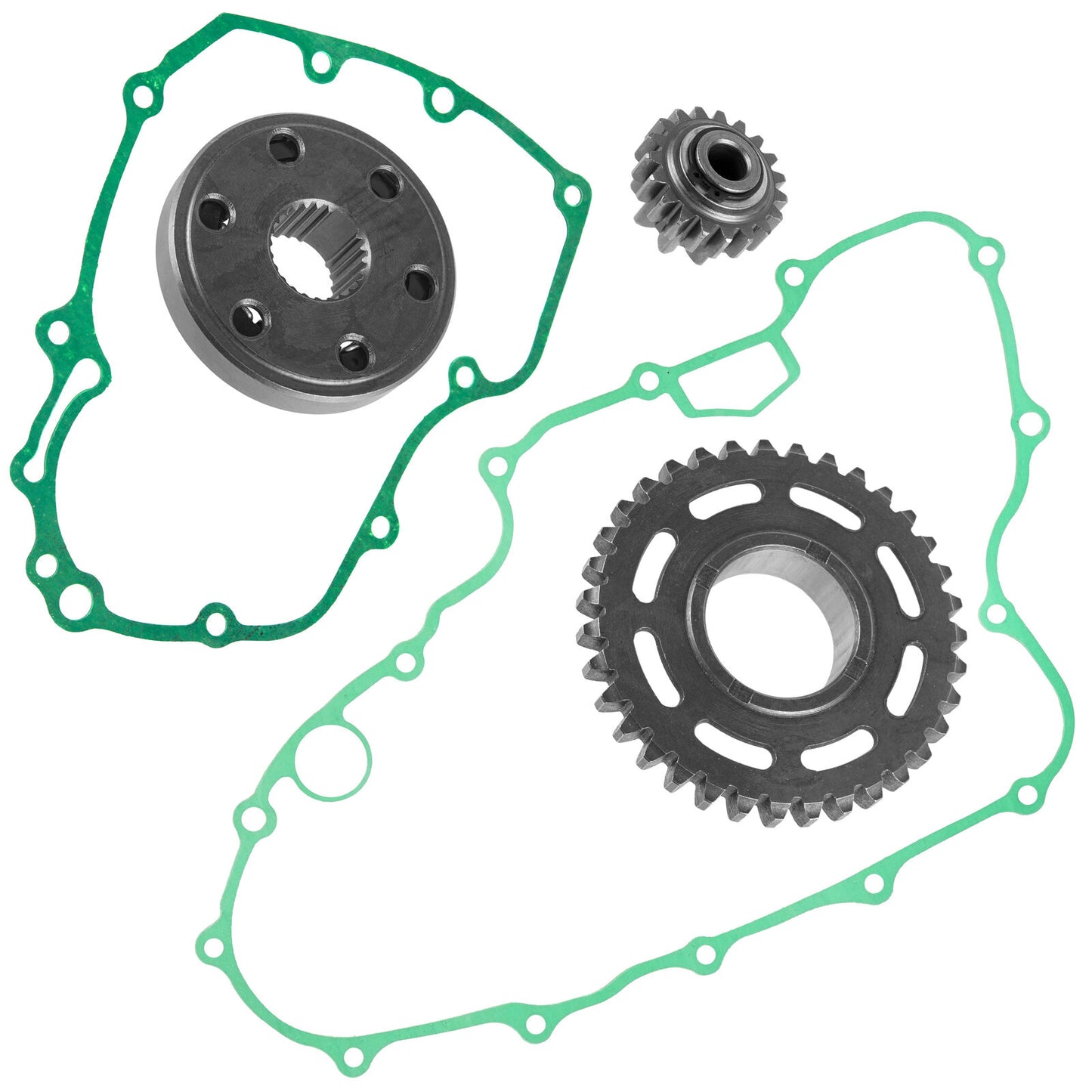 Starter Clutch & Driven Gear Reduction Gear W/Gasket for Honda TRX450ER 2006-14