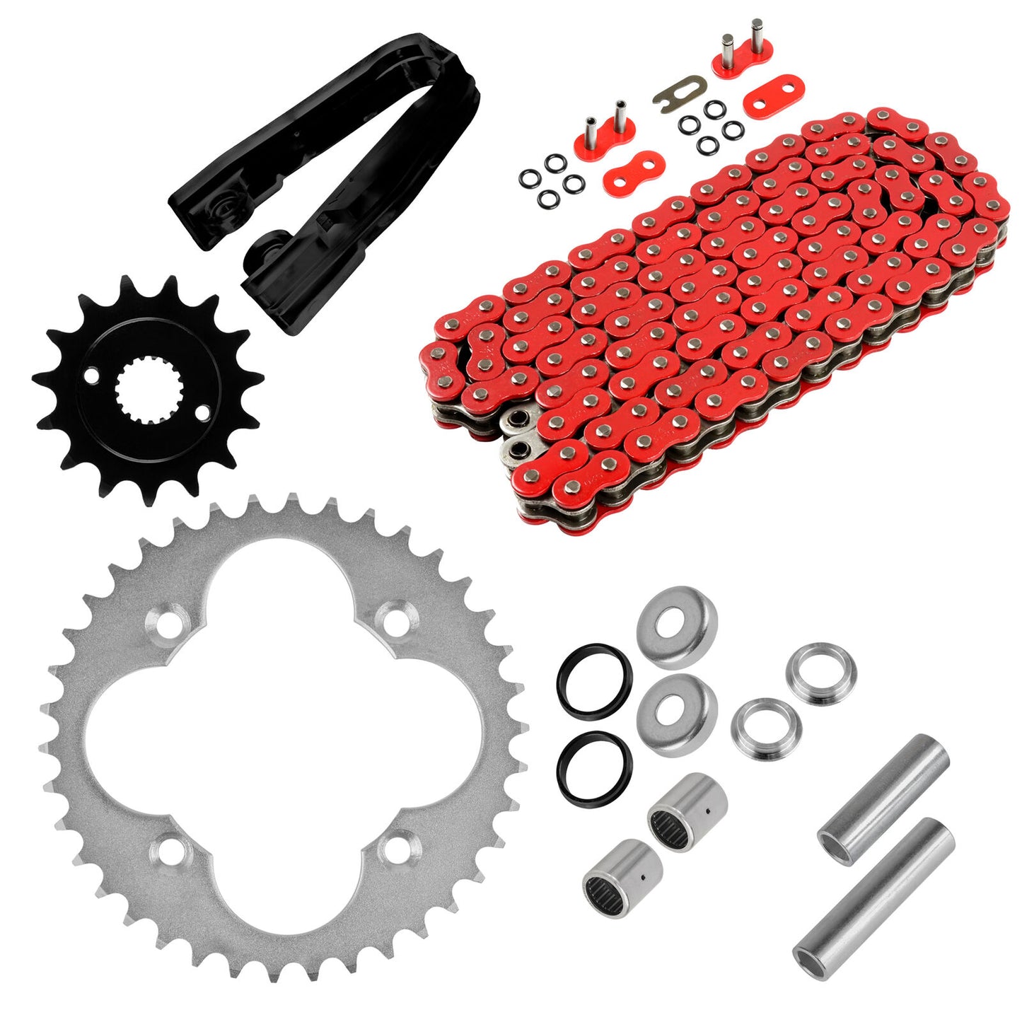 Swing Arm Rebuild Kit w/ Sprockets For Honda Sportrax 400 TRX400EX 2X4 1999-2008