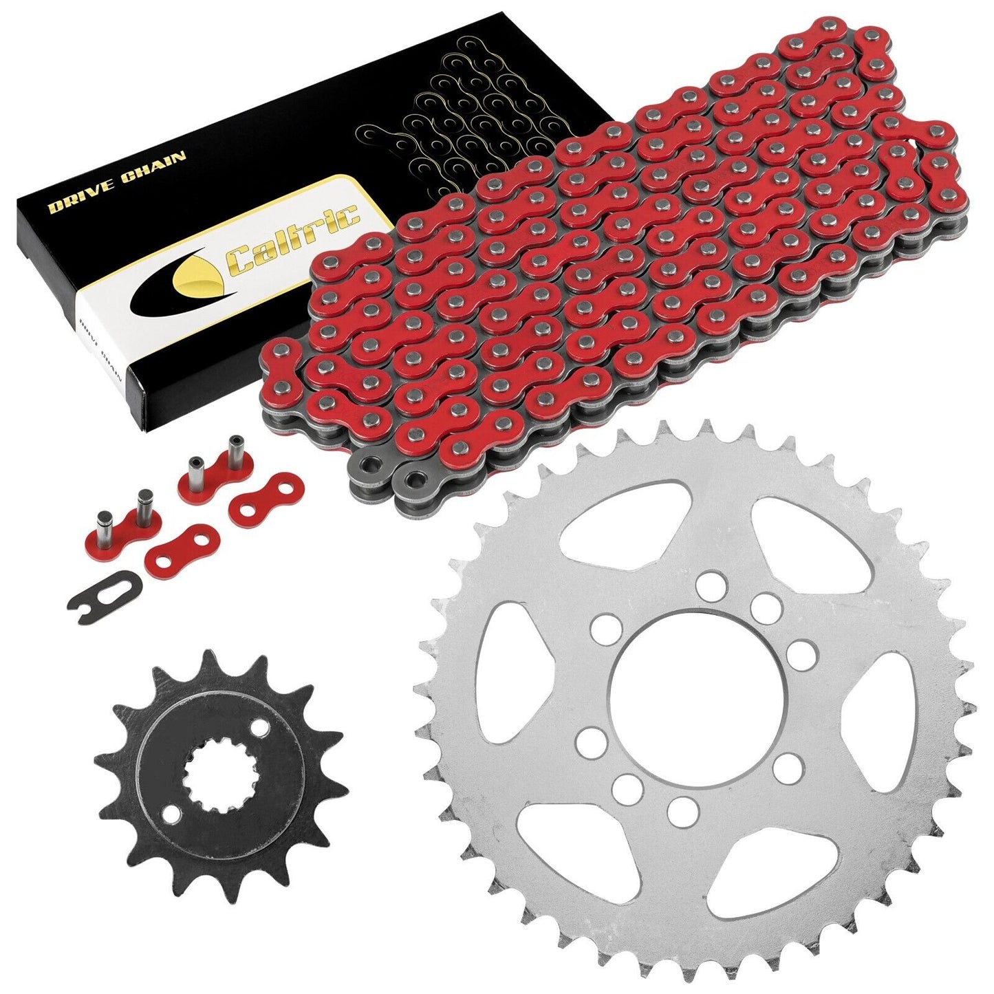 Red Drive Chain And Sprockets Kit for Suzuki LTZ400 Quadsport Z400 2003-2008