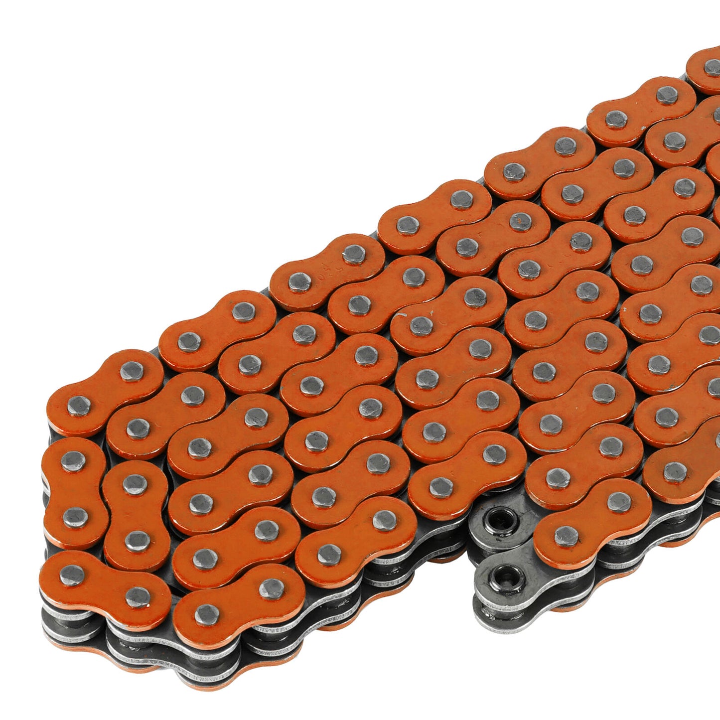 520 X 120 Links Motorcycle Atv Orange O-Ring Drive Chain 520-Pitch 120-Links