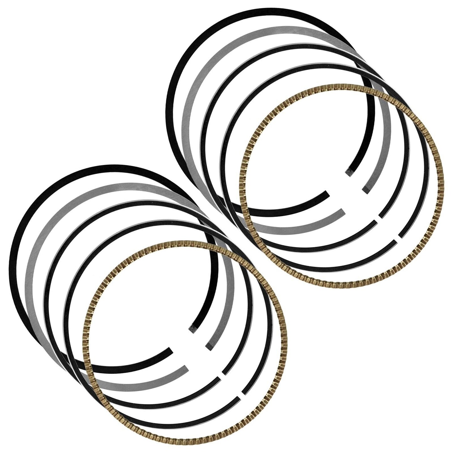 Caltric 2204949 2205245 Piston Rings For Polaris SidexSide 2013-2021