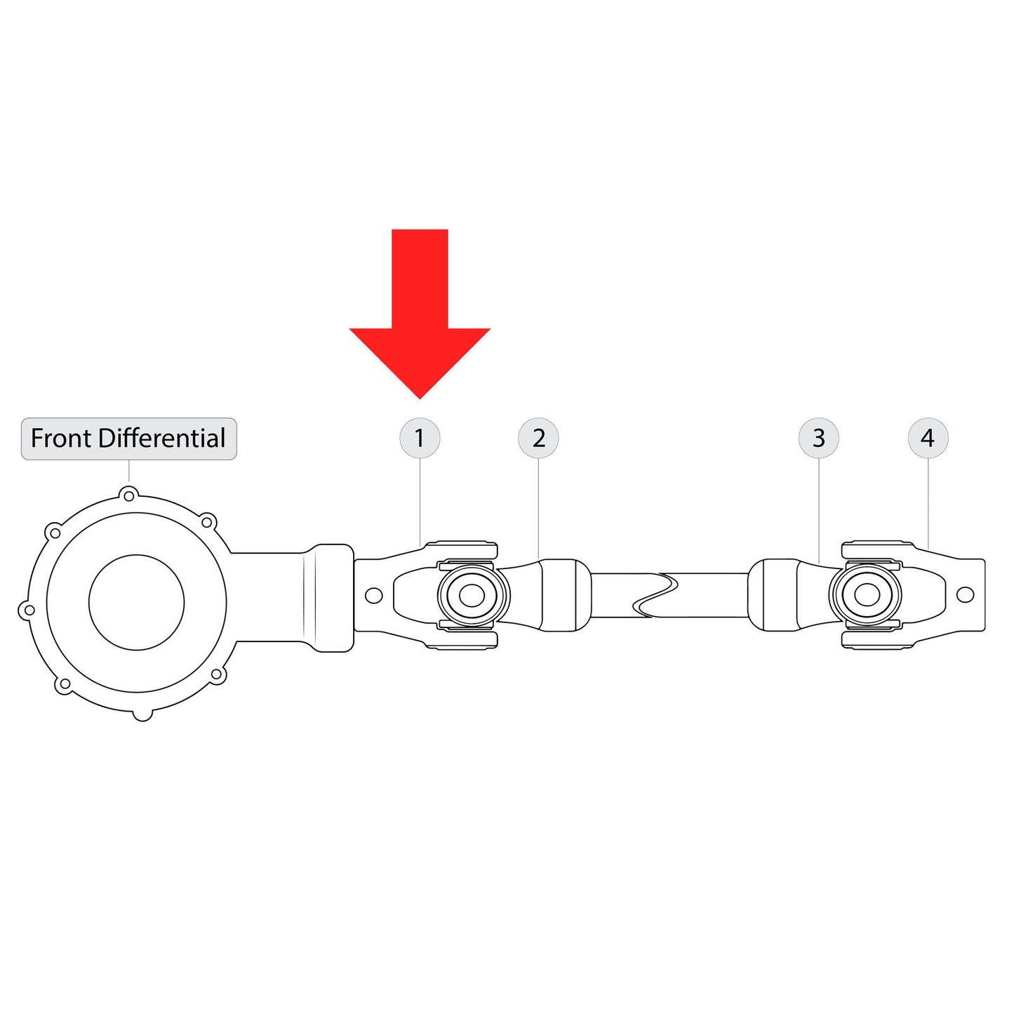 Front Drive Shaft Yoke for Yamaha Big Bear 400 YFM400F YFM 400F 4X4 2000-2001