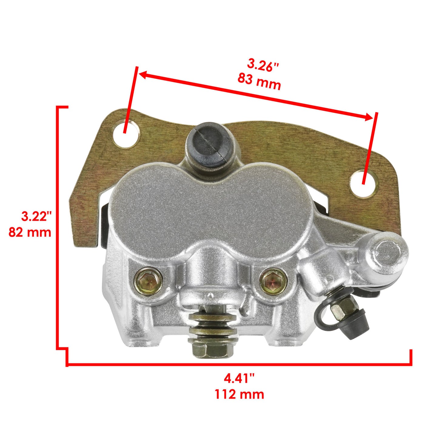 Front Left Right Brake Caliper Disc Pads For Yamaha Rhino 700 YXR700 4X4 2008-13