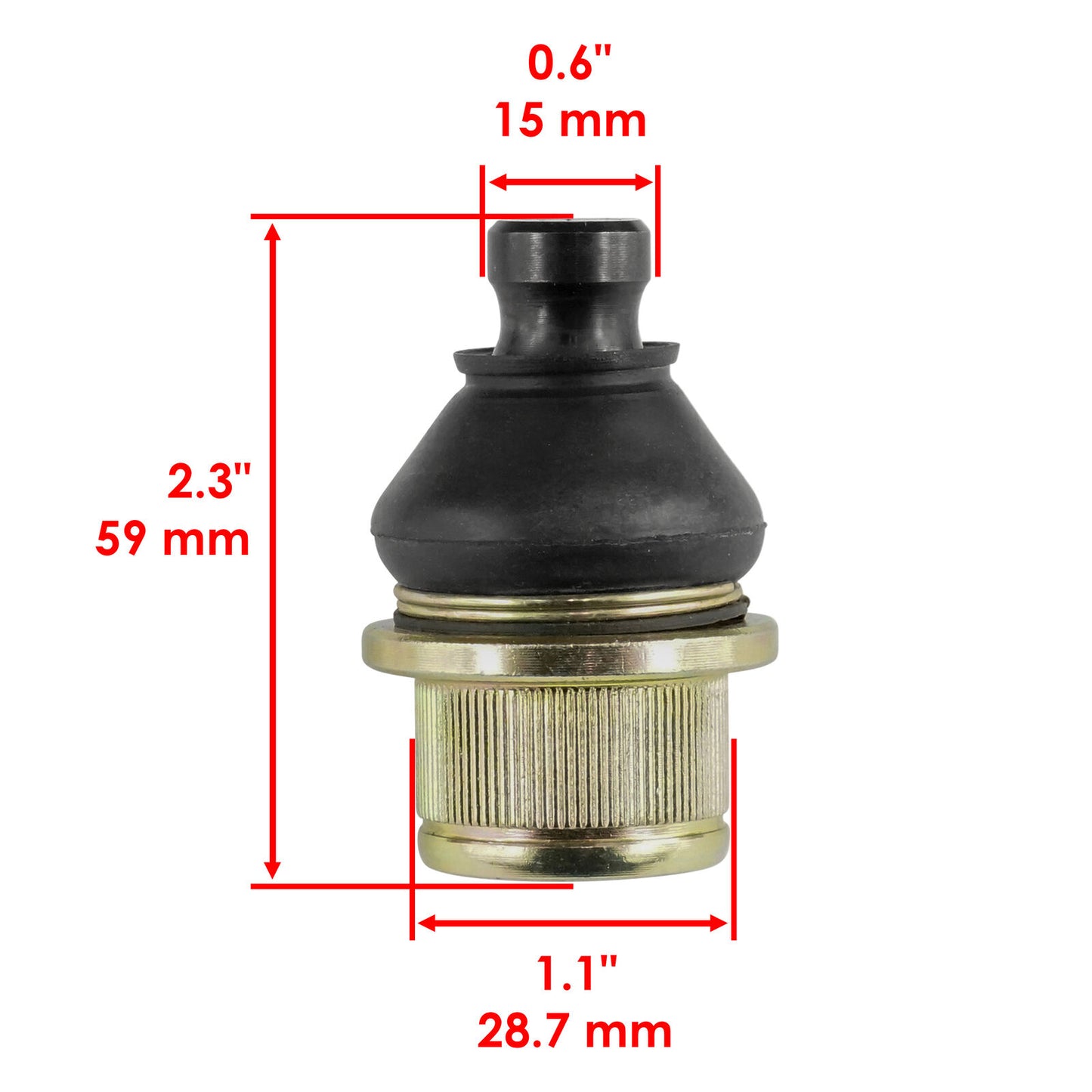 2 Ball Joints for Arctic Cat 400 4X4 Man 2003 / 400 Man 2002