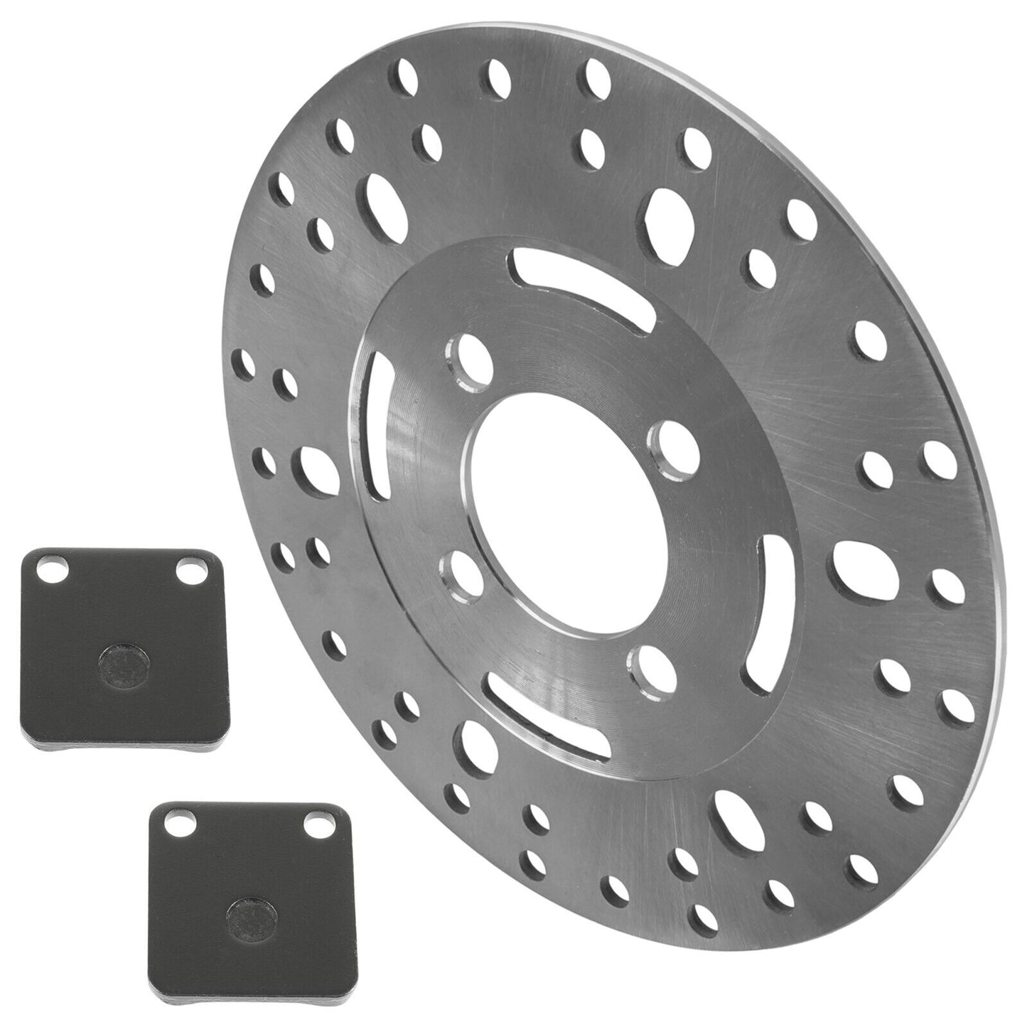 Front Left/Right Brake Disc with Brake Pads for Yamaha Big Bear 350 2x4 4x4 1999