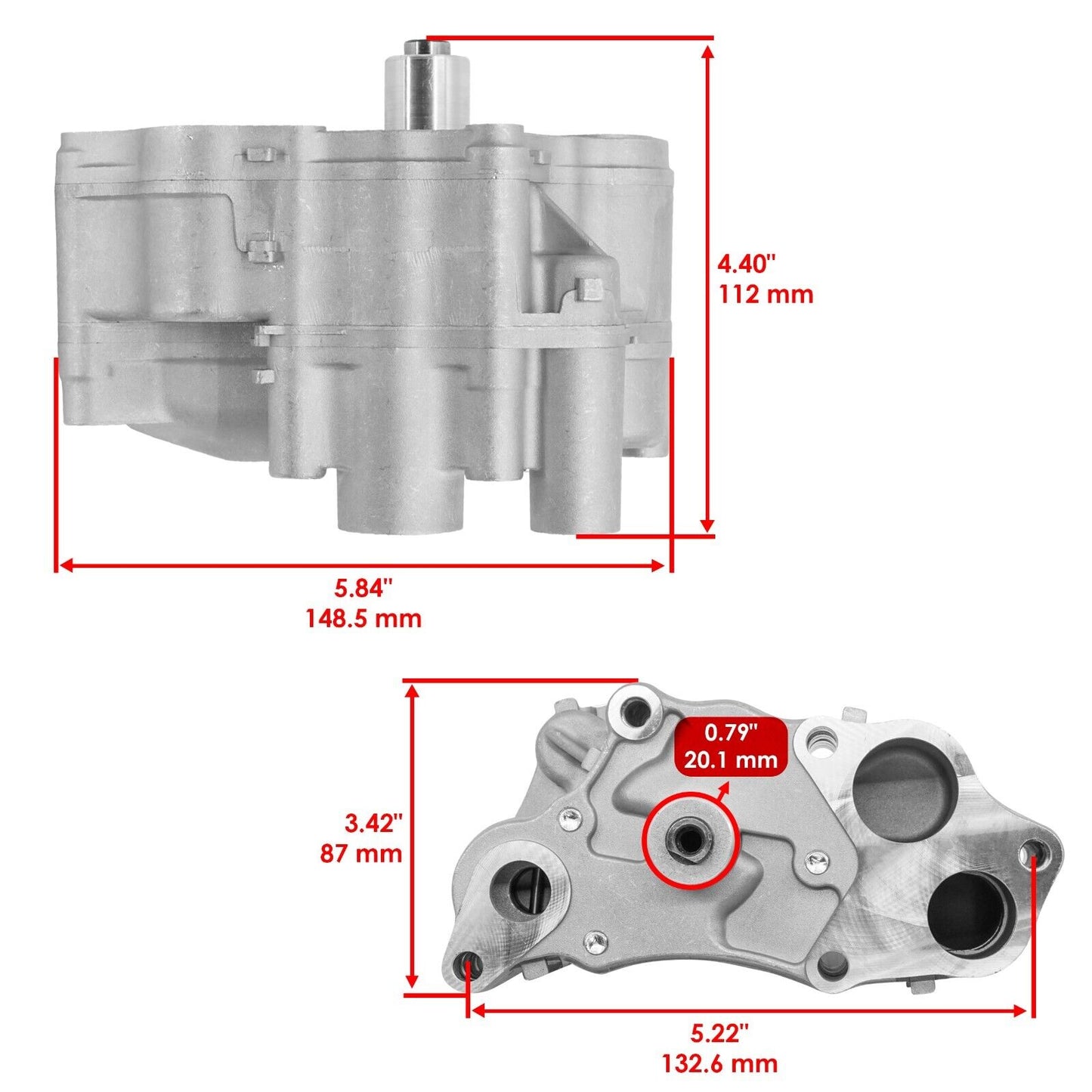 Oil Pump for Honda Foreman Rubicon 500 TRX500FGA 4x4 2004-2008 / 15100-HN2-000