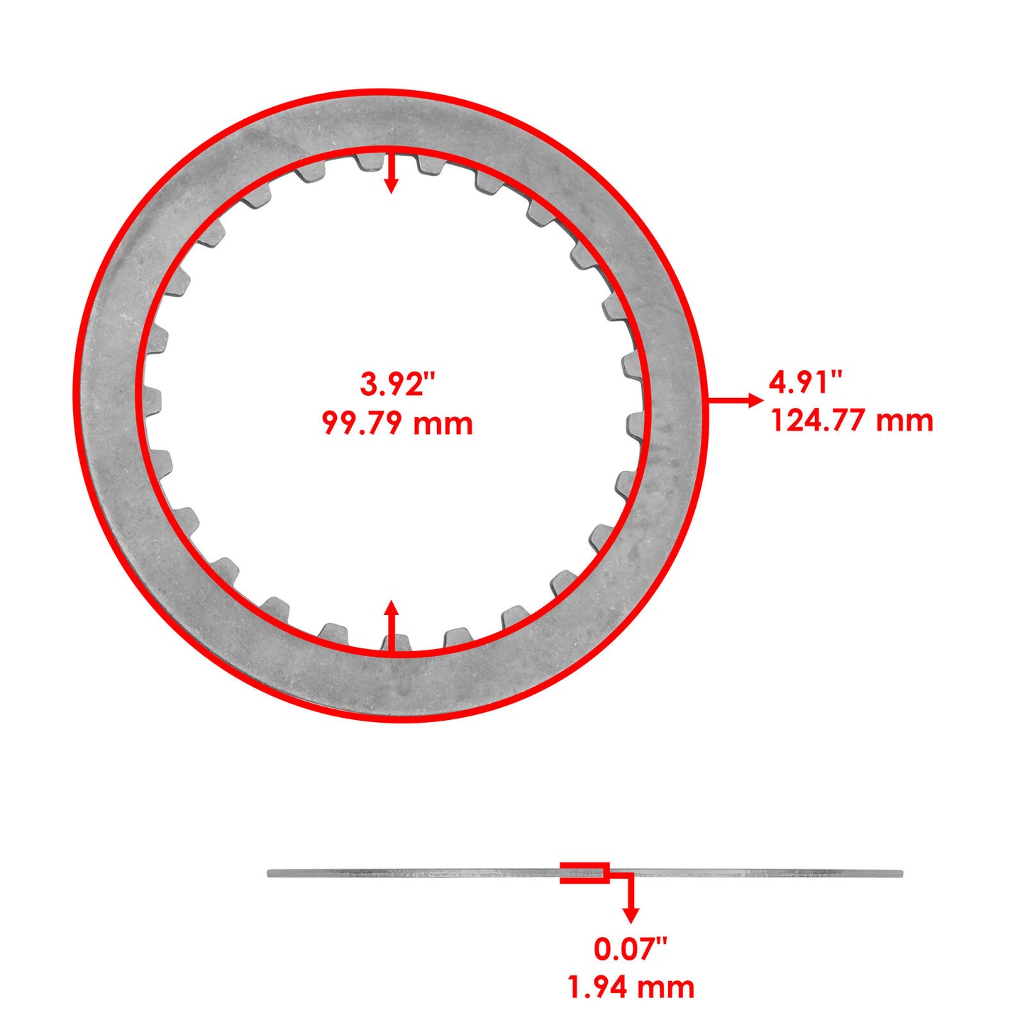 Caltric Clutch Friction Steel Plates and Springs Kit for Honda CRF250F 2019-2023