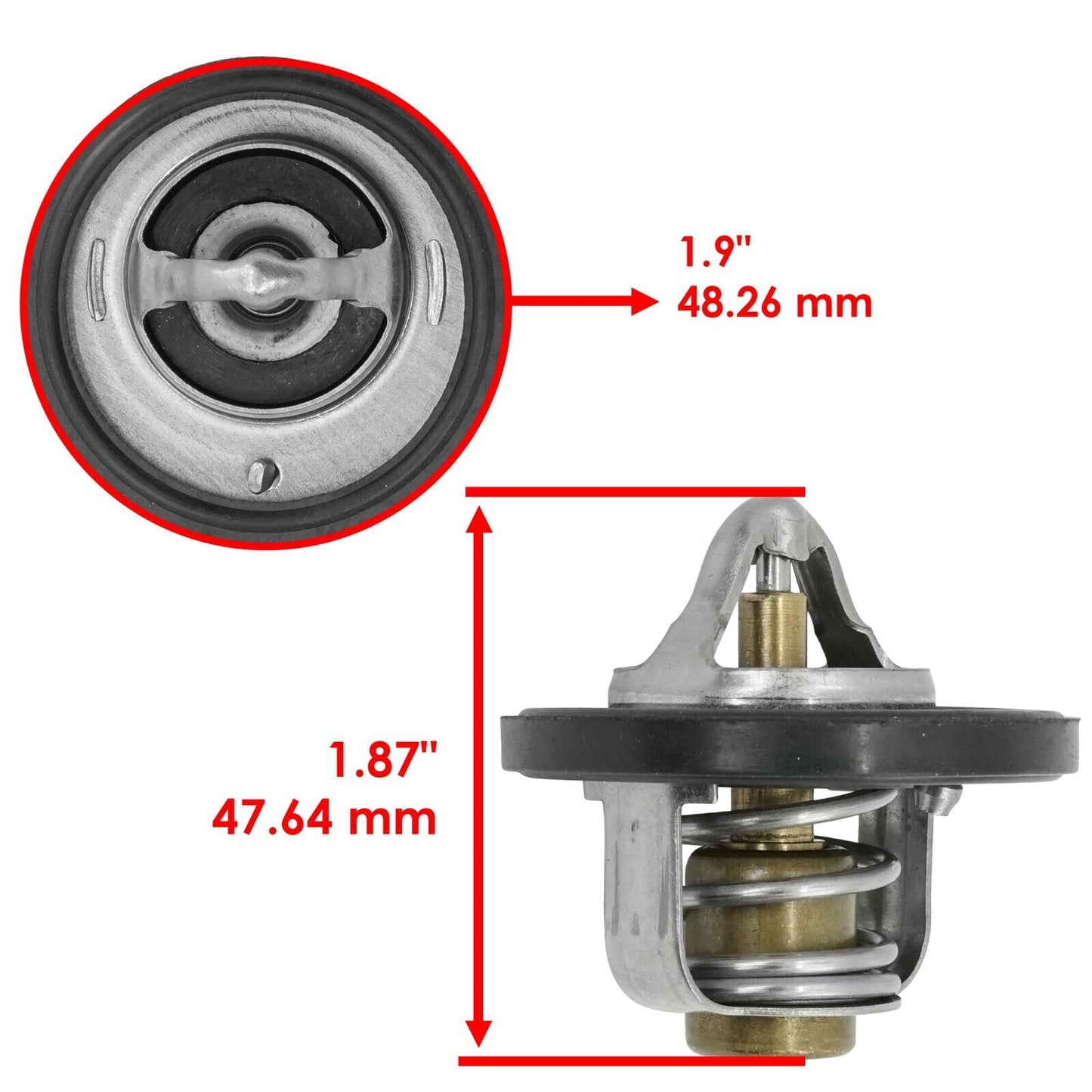 Caltric Thermostat Assembly For Suzuki Bandit 1250S GSF1250S 2007-2009