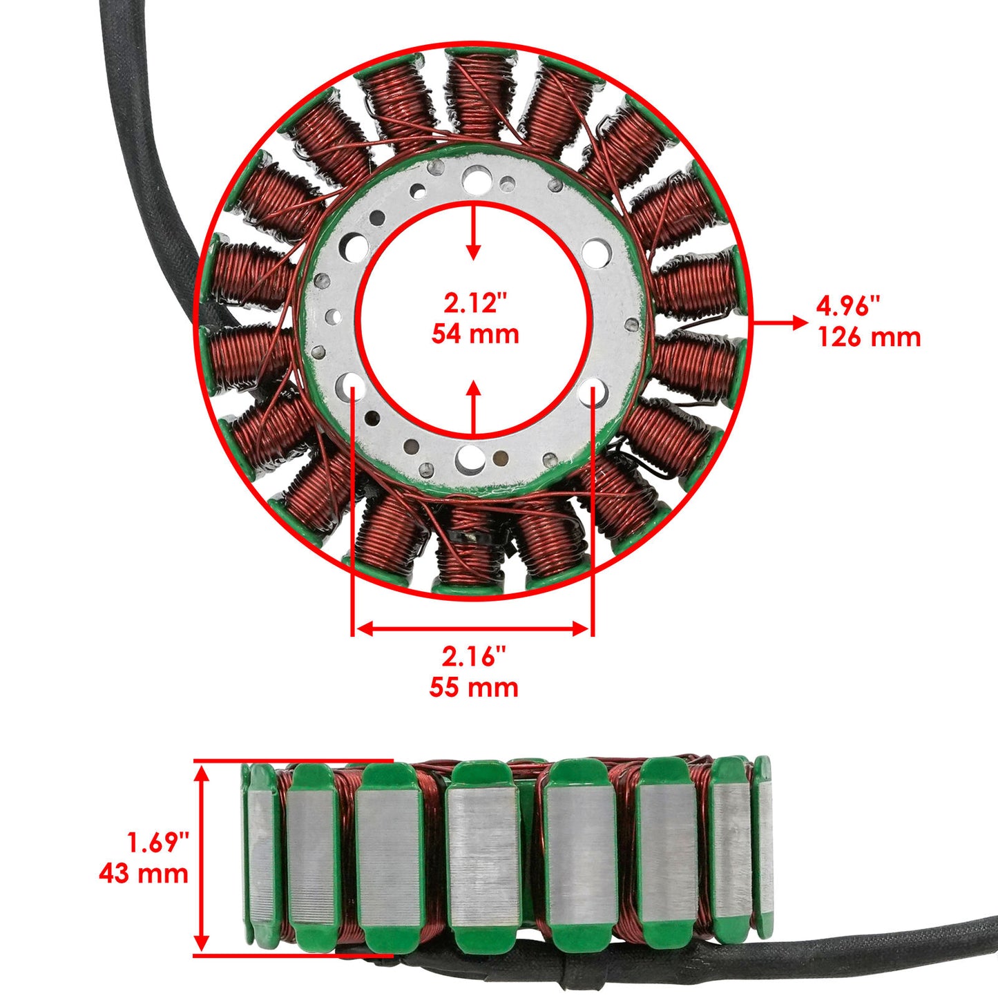 Stator for Honda VTX1800C VTX1800R VTX1800S VTX1800N VTX1800F VTX1800T 2002-2008