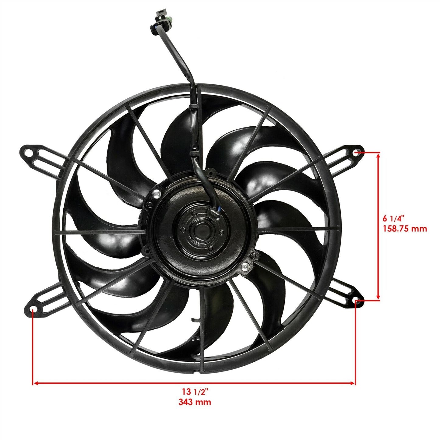 Radiator Cooling Fan Motor For Polaris Sportsman 570 4x4 6x6 2014 2015 2016-2021