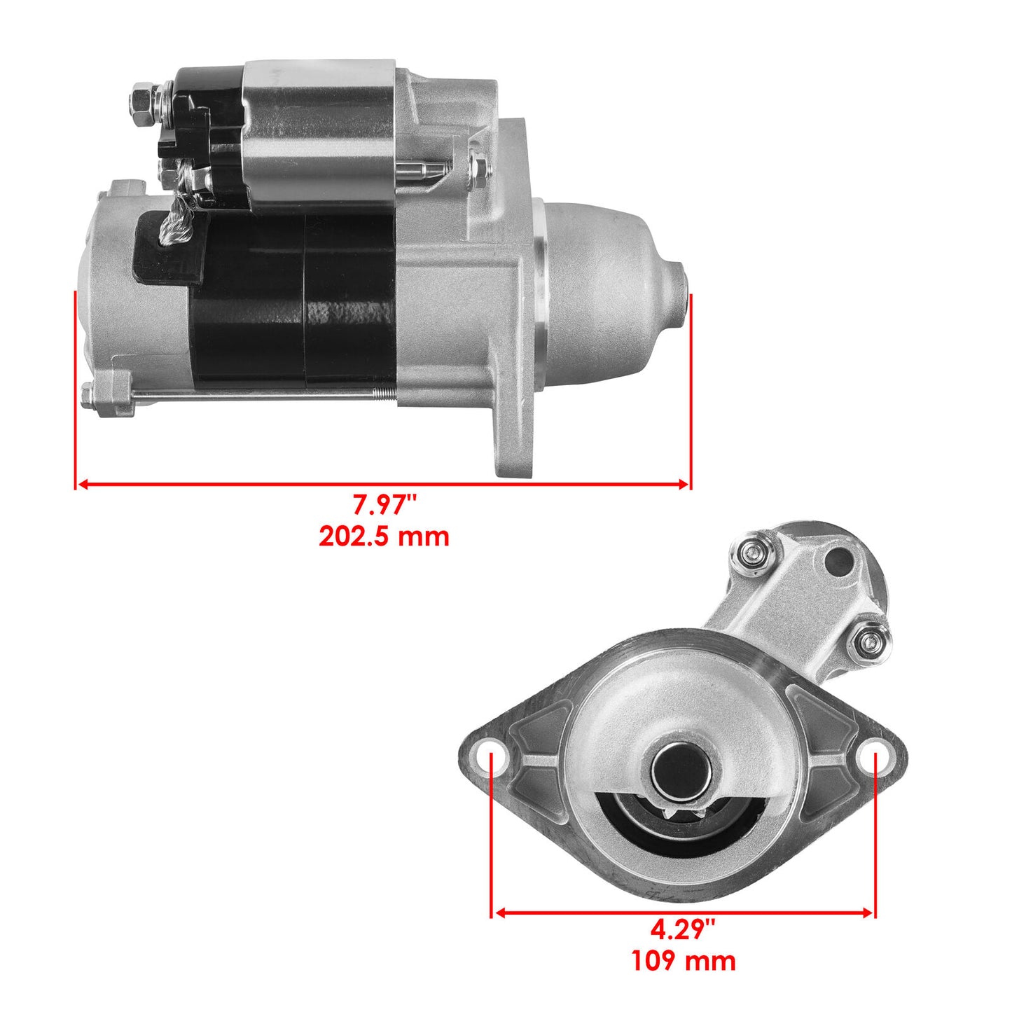 Caltric Starter for Kubota  Tractor G2160 TG1860 18HP 21HP D782 D722 Dsl New