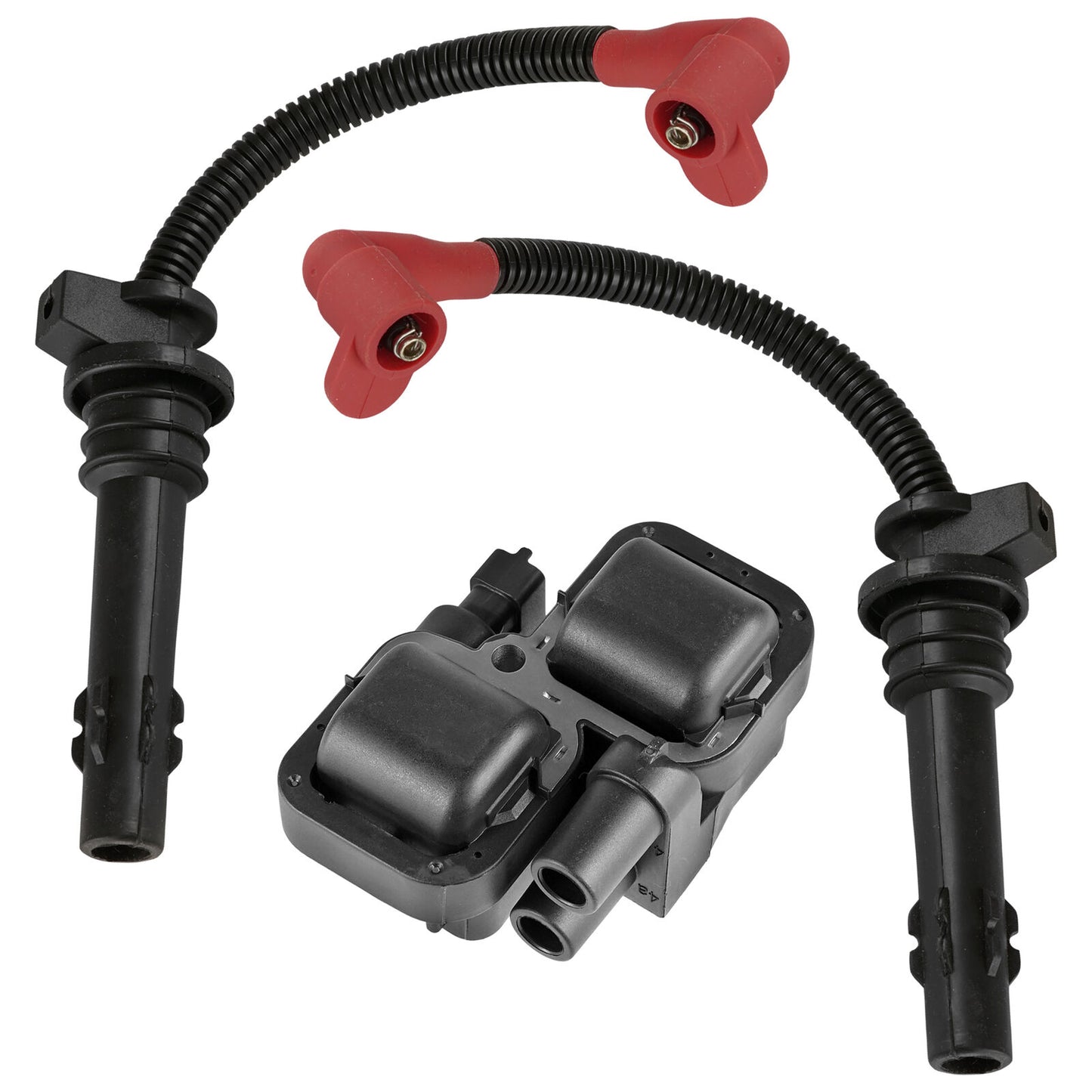 Caltric Spark Plug Wires With Ignition Coil For Polaris RZR XP 1000 2014-2023