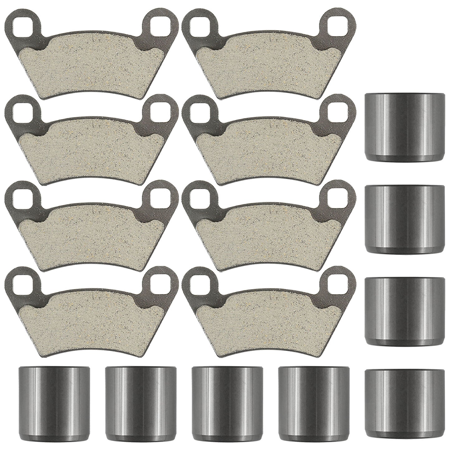 Front And Rear Brake Caliper Piston W/Pads For Polaris Ranger 500 4X4 2004-2019