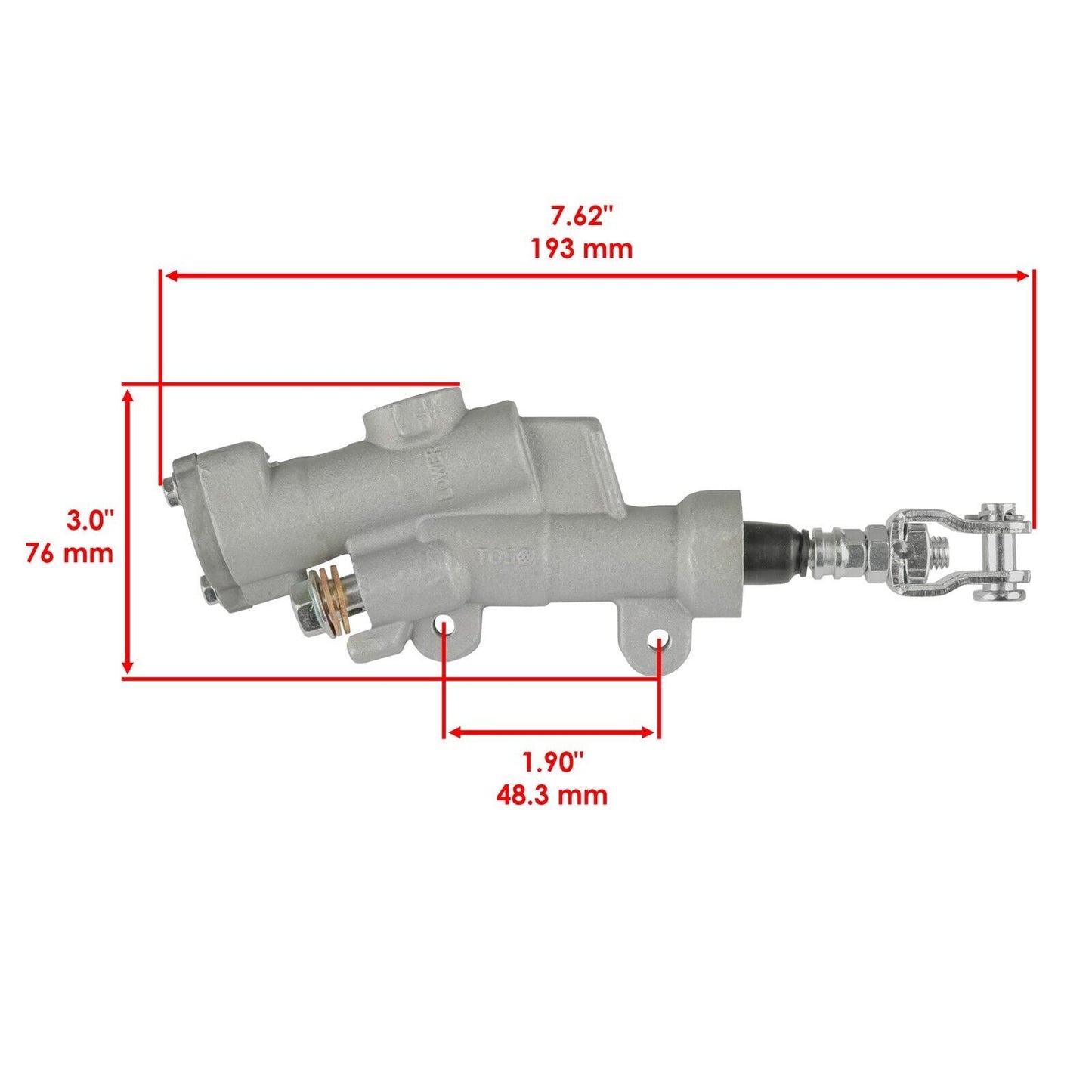 Rear Master Cylinder For Yamaha YZ125 2009 2010 2011 2012 2013 2014 - 2022 New