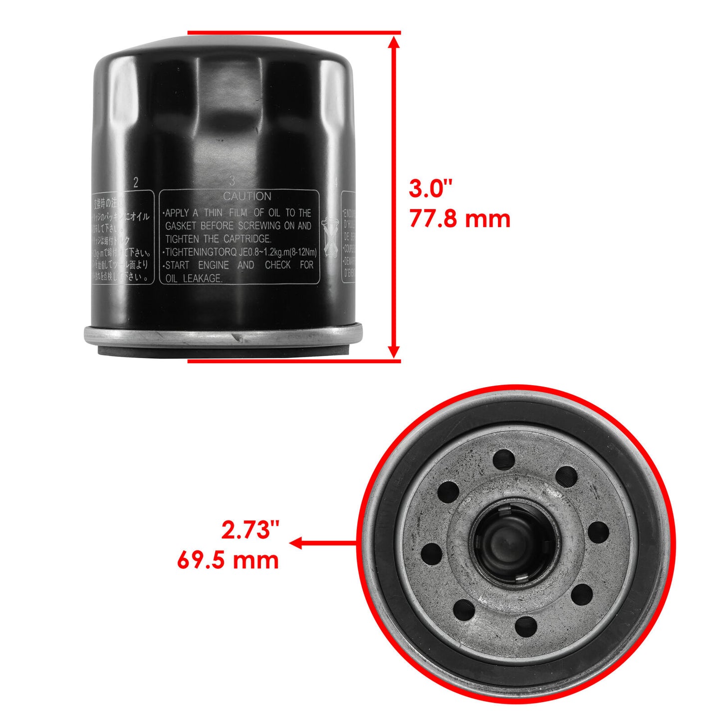 Oil Filter For Yamaha 5Gh-13440-70-00 5Gh-13440-00-00