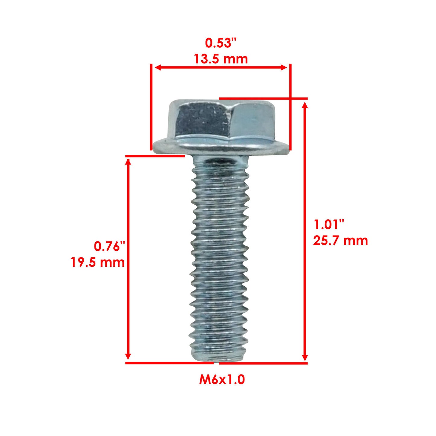 Caltric Skid Plate Screw Bolt w/ Washer for Polaris RZR 570 800 900 1000 12 Set