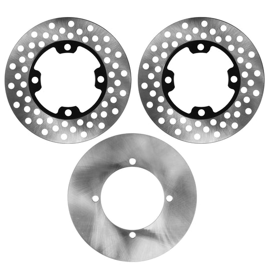 Front Right Left and Rear Brake Disc Rotor For Yamaha Kodiak 450 YFM450F 2005-06